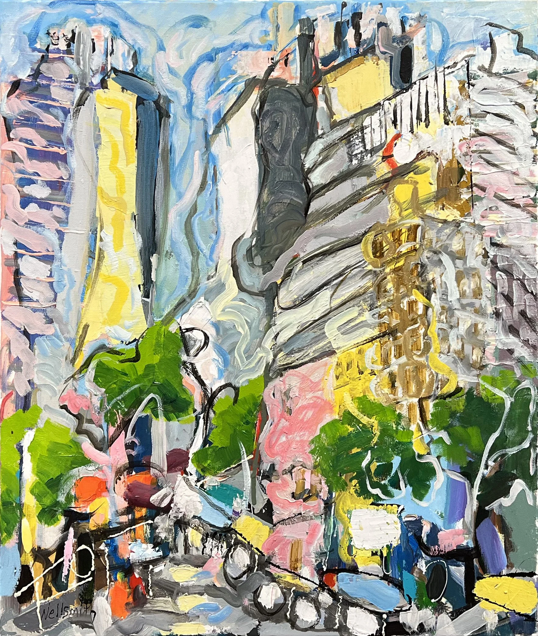 Soft City oil on canvas 20 X 24