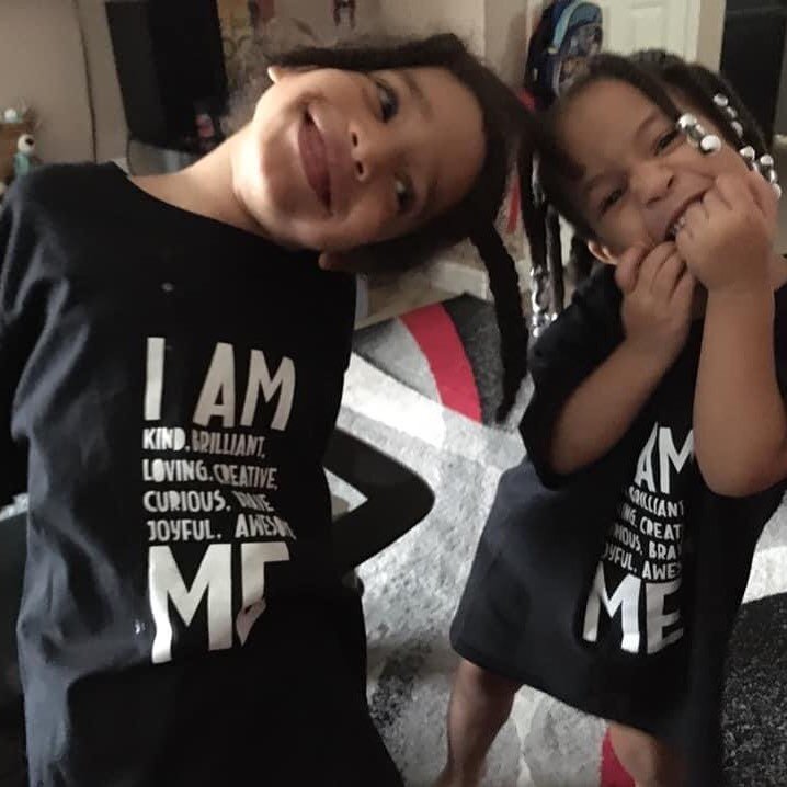 Could they be any cuter in their #affirmationsgear ?! #affirmations #sekoucreates #kidpreneur
