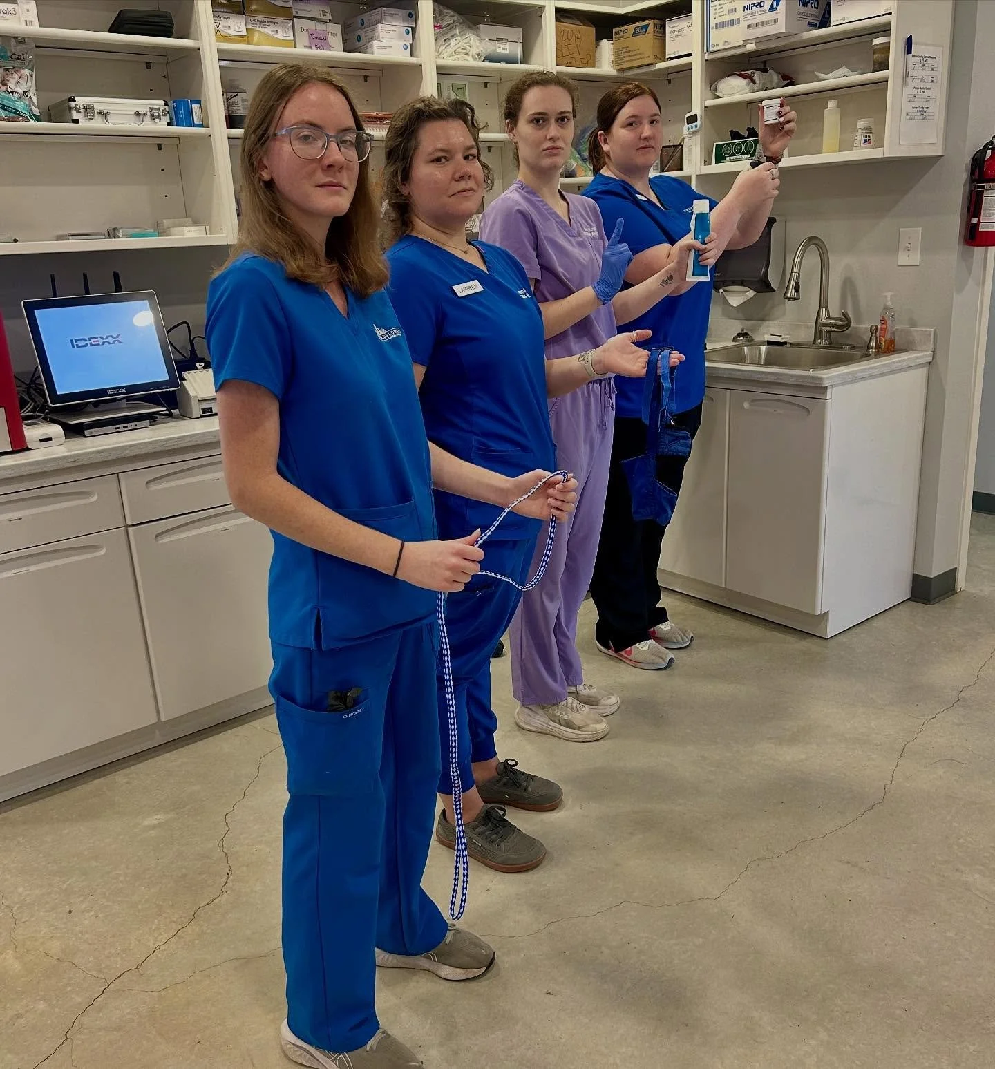 We’re so thankful for our incredible technician and kennel team and all they do every single day. Their compassion, skill, and dedication make all the difference in the lives of our patients and clients! #veterinarytechnician #workfamily #small