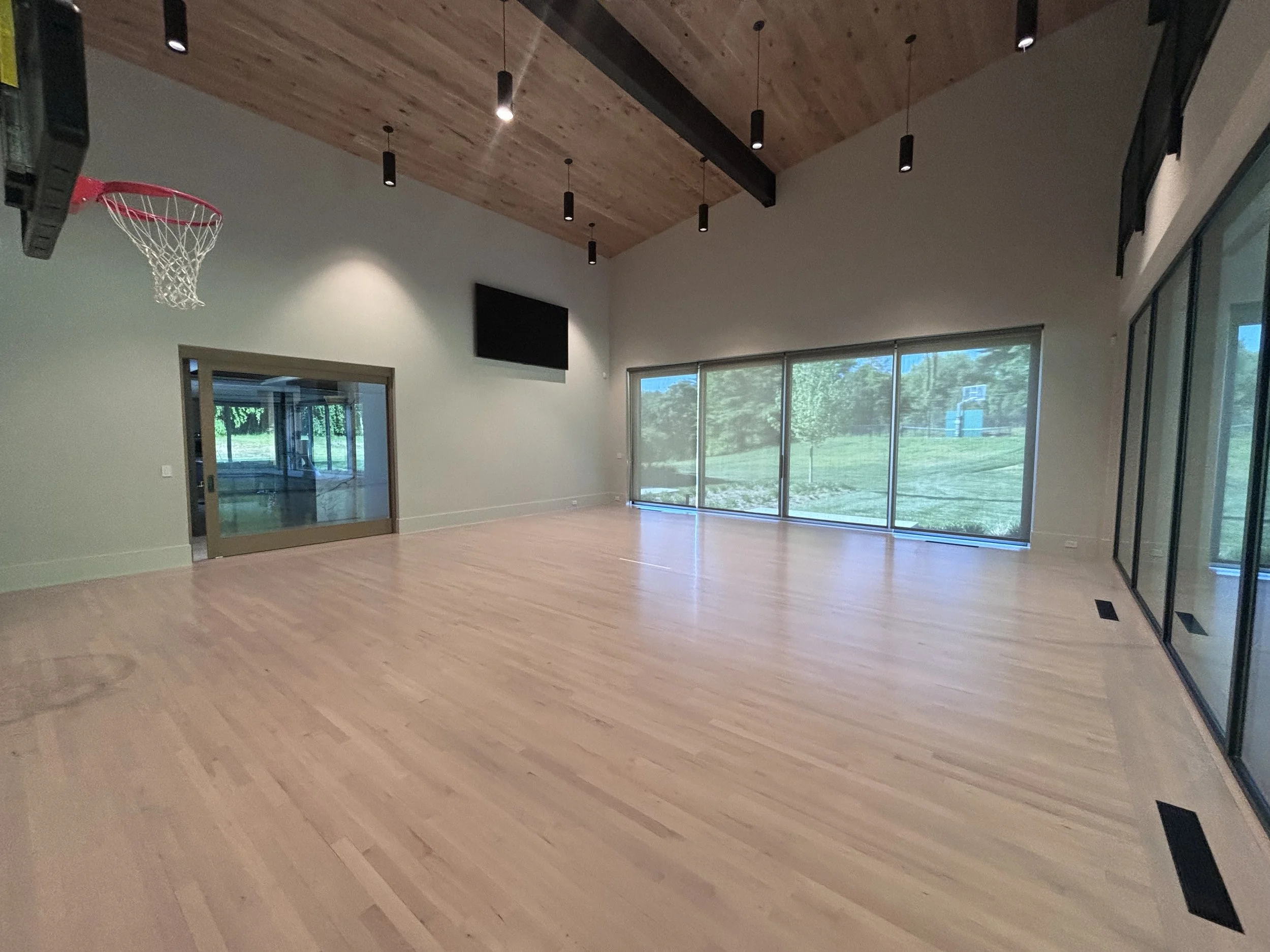 An Indoor Basketball Court for a New Home