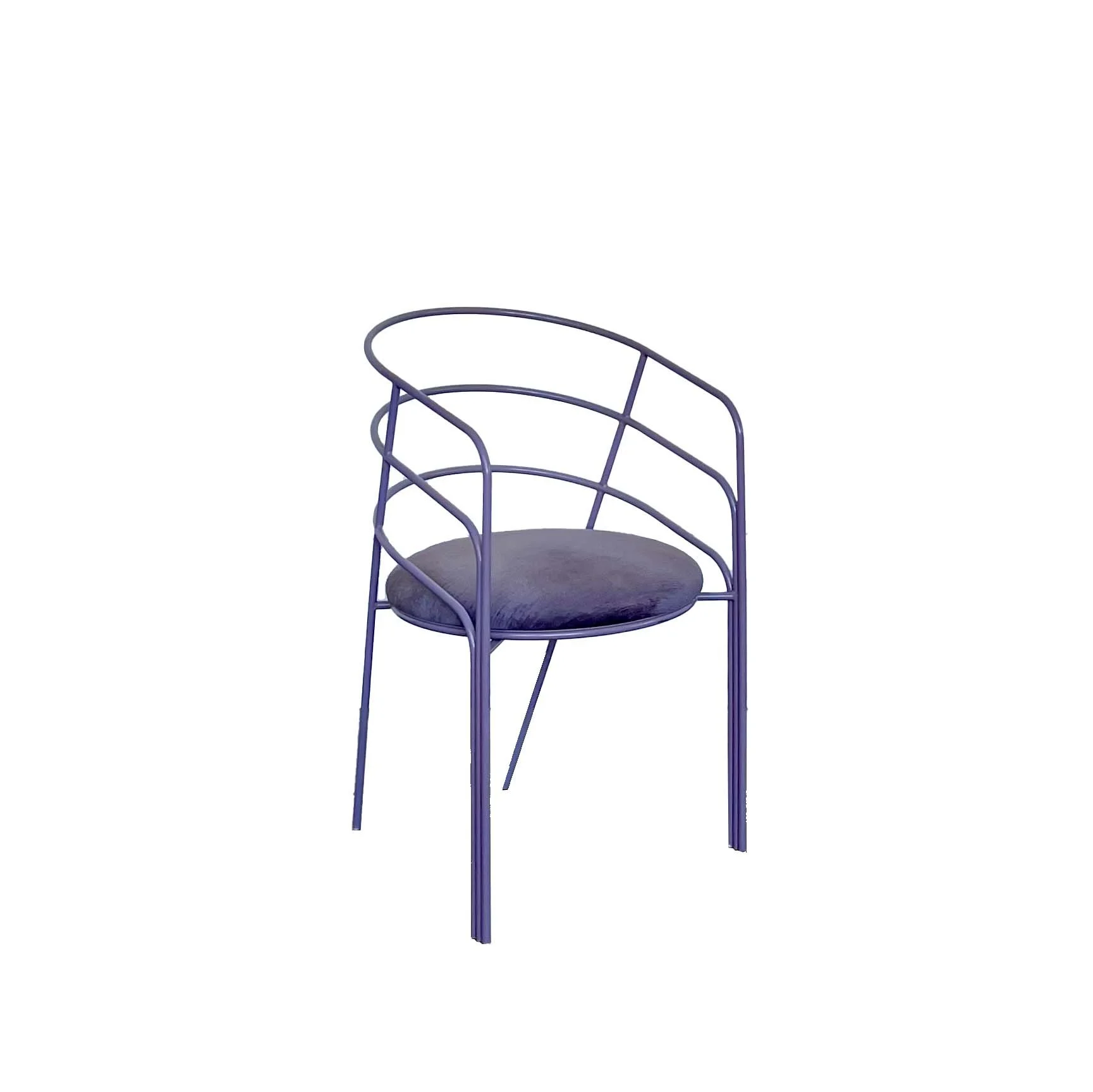 DeMille Dining Chair - Prototype in Purple (solid rod)