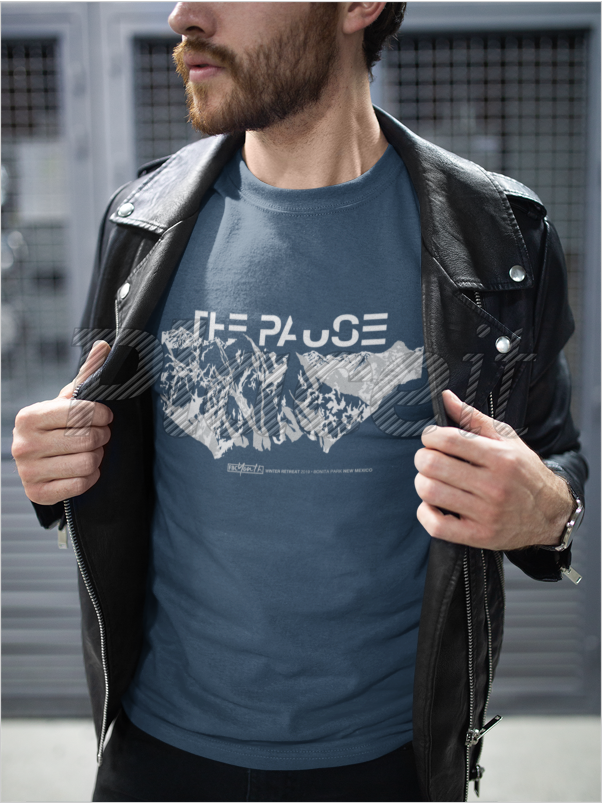 shirtMockup-WinterRetreat-ThePause-slateT-Jan19.png