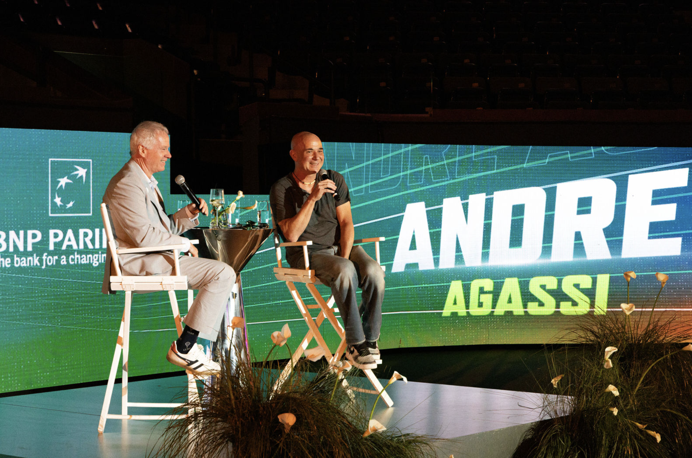 BNP Paribas Open w/ Andre Agassi &amp; Patrick McEnroe