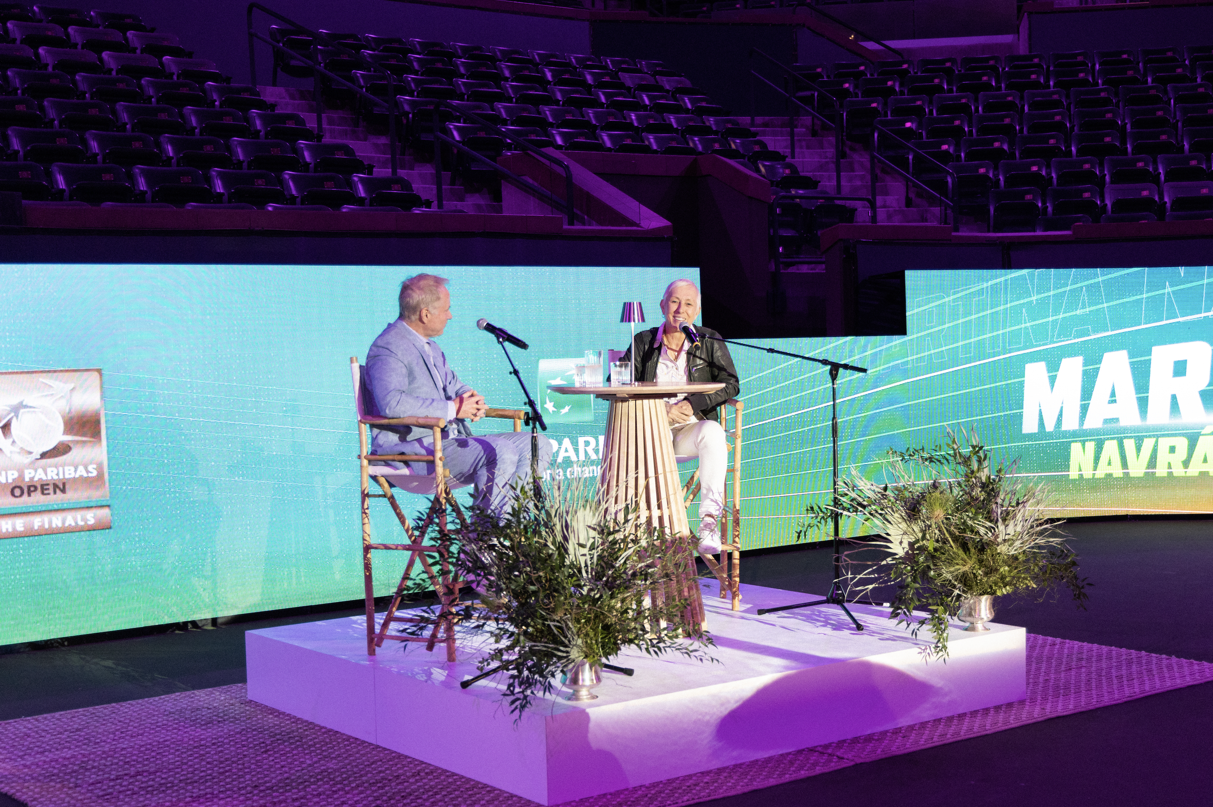 BNP Paribas Open w/ Martina Navratilova &amp; Patrick McEnroe