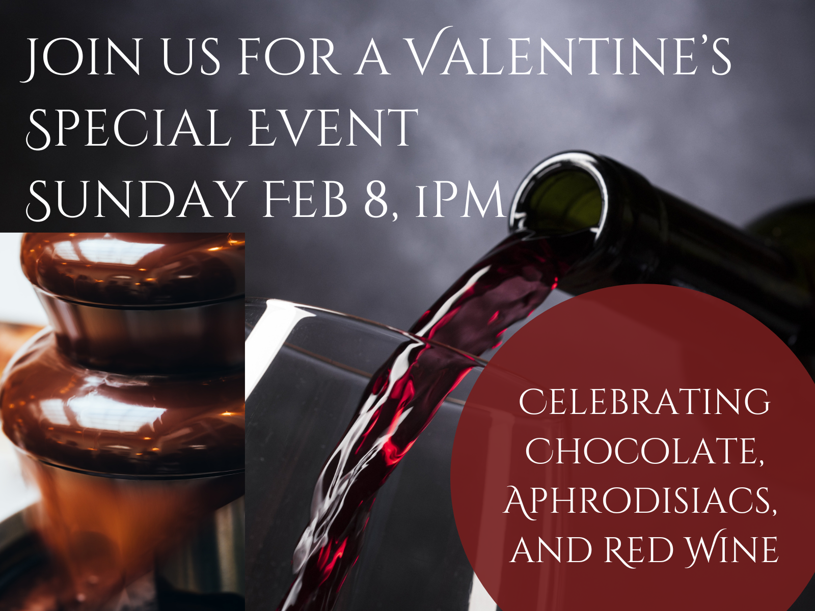 Celebrating Chocolate, Aphordisiacs, and Red Wine