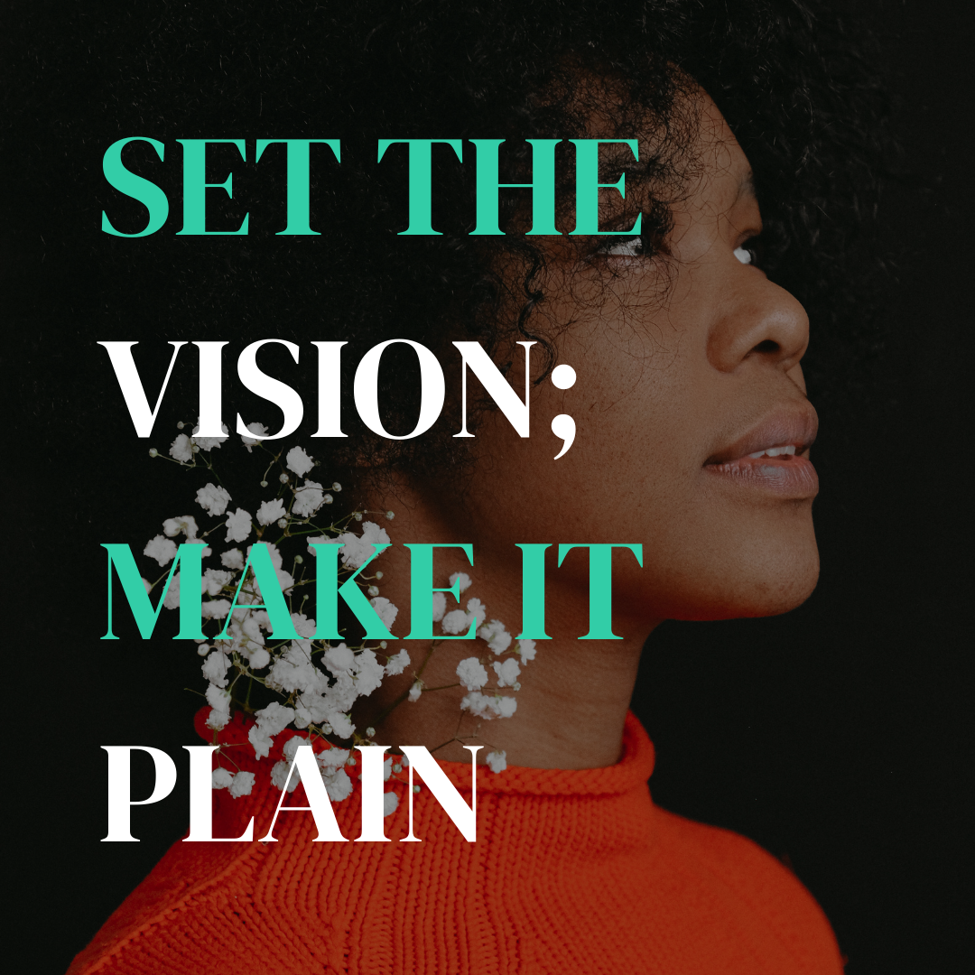 Set the Vision; Make It Plain