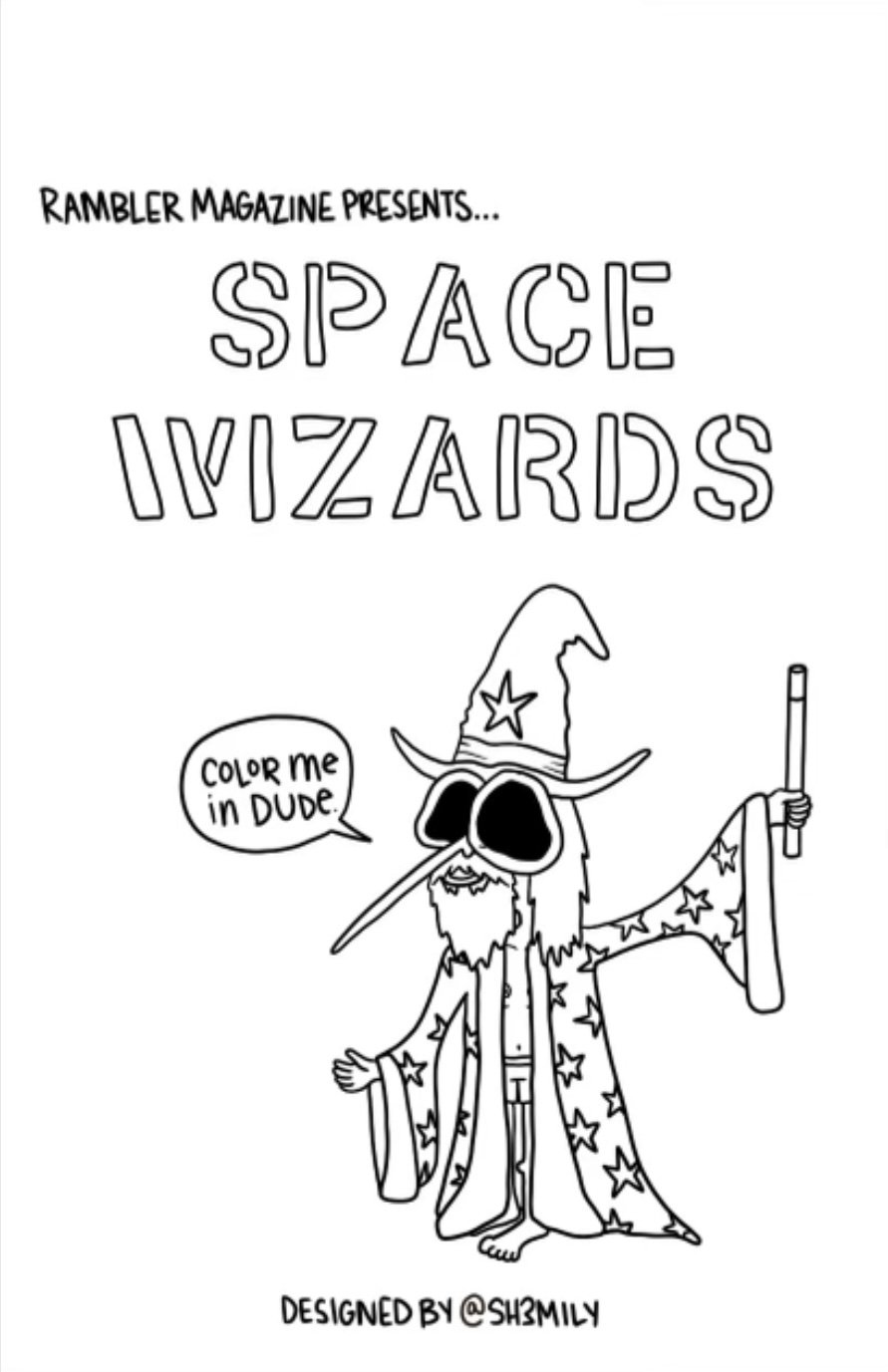 SPACE WIZARDS MINI ZINE: SPIRITS OF PSYCHEDELIA (Copy)