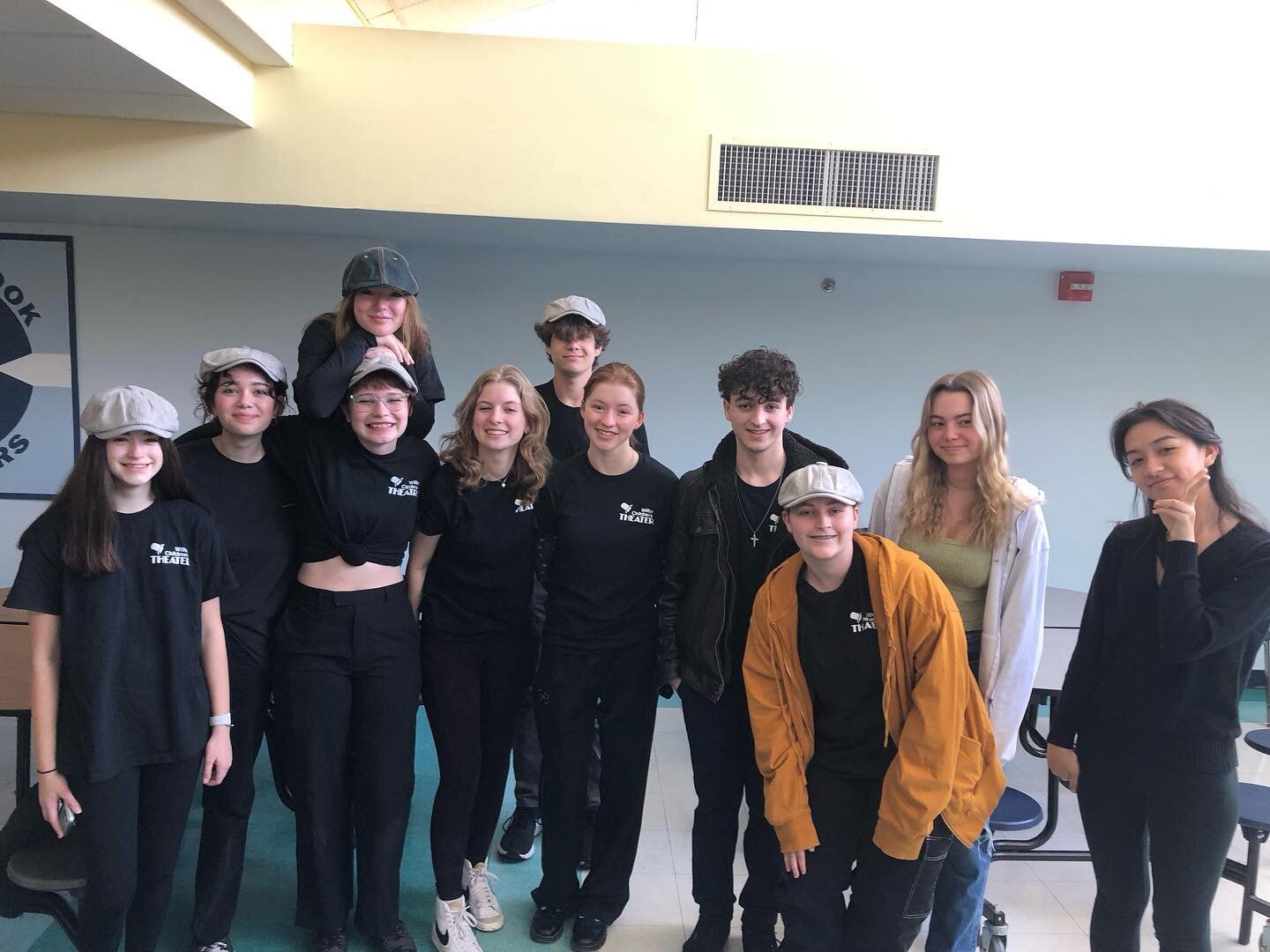 See this crew here? They have been working Newsies Jr tirelessly for weeks! A big shoutout to our interns! You guys rock! Last chance to see our show today at 2pm. https://www.wiltonchildrenstheater.org/buy-tickets