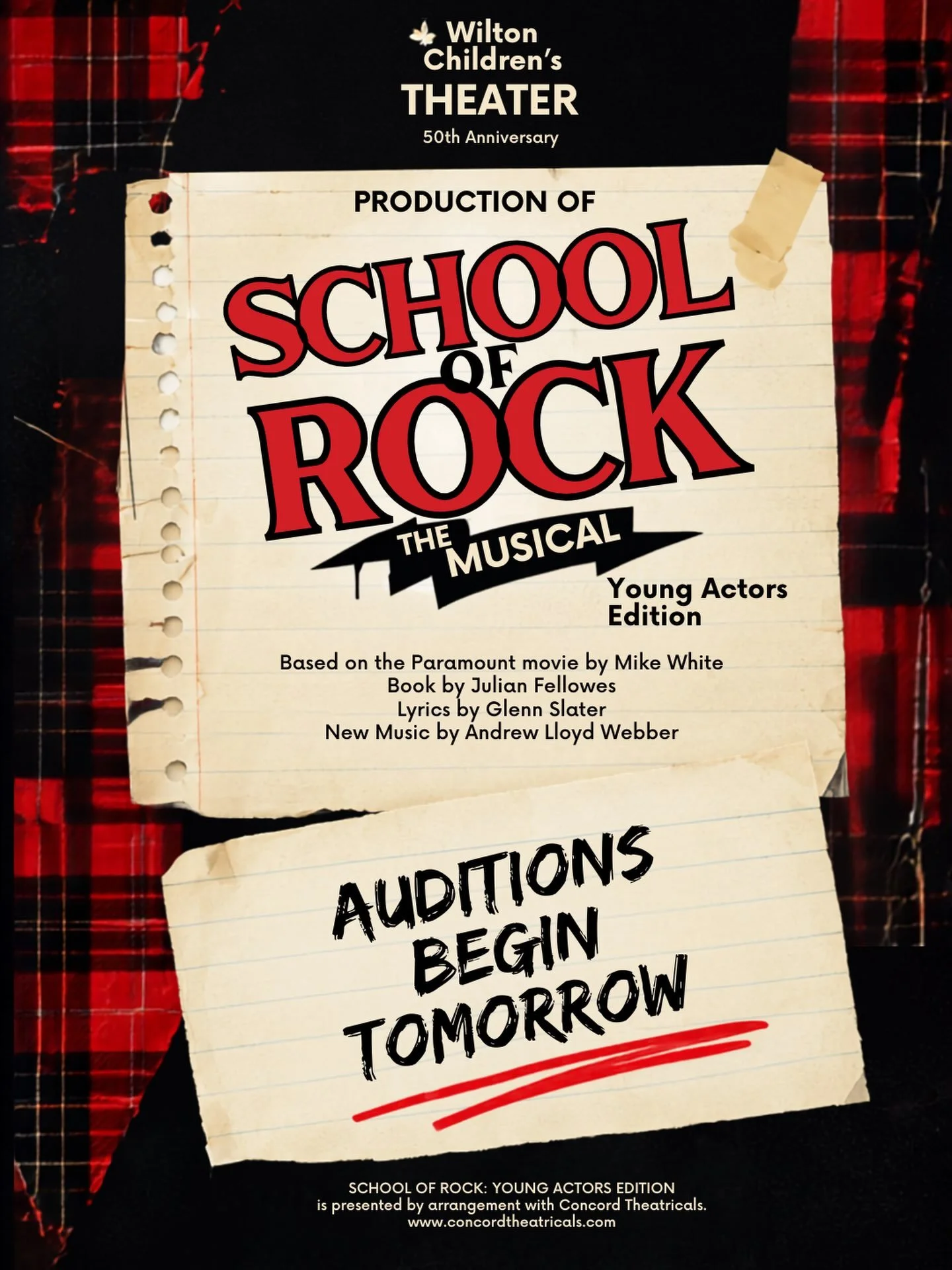 Are you ready to ROCK?

Auditions are tomorrow

Tuesday: 3rd - 5th grade 
Wednesday: 6th - 8th grade 

Your audition schedule, location + what to bring are all waiting in your inbox

See you at auditions