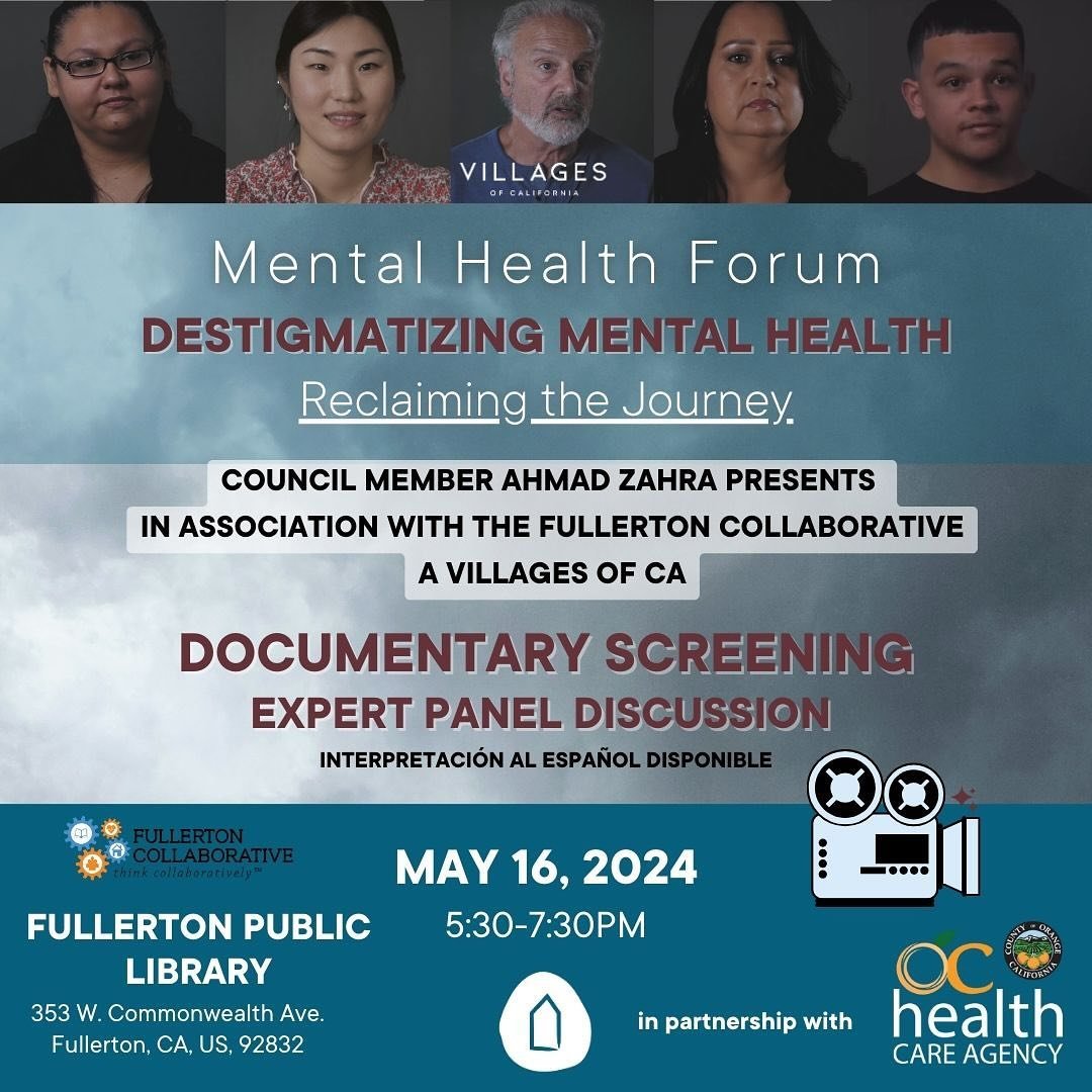 Join us on May 16th for our Mental Health Forum alongside @ahmad_zahra_official &amp; @fullertoncollaborative 📽️🗣️⚙️

We will be screening our documentary &ldquo;Reclaiming the Journey&rdquo; followed by an expert panel discussion with: 

@woundwal