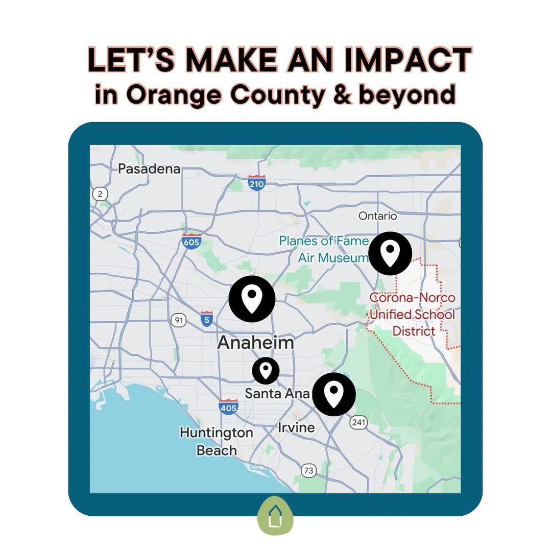 We are often asked where you can find us doing the work we do&hellip; 

Well, the short answer is throughout the community 💙 

And the scope of that community is growing! 

But, a lot of work we are currently doing is in Orange County on our school 