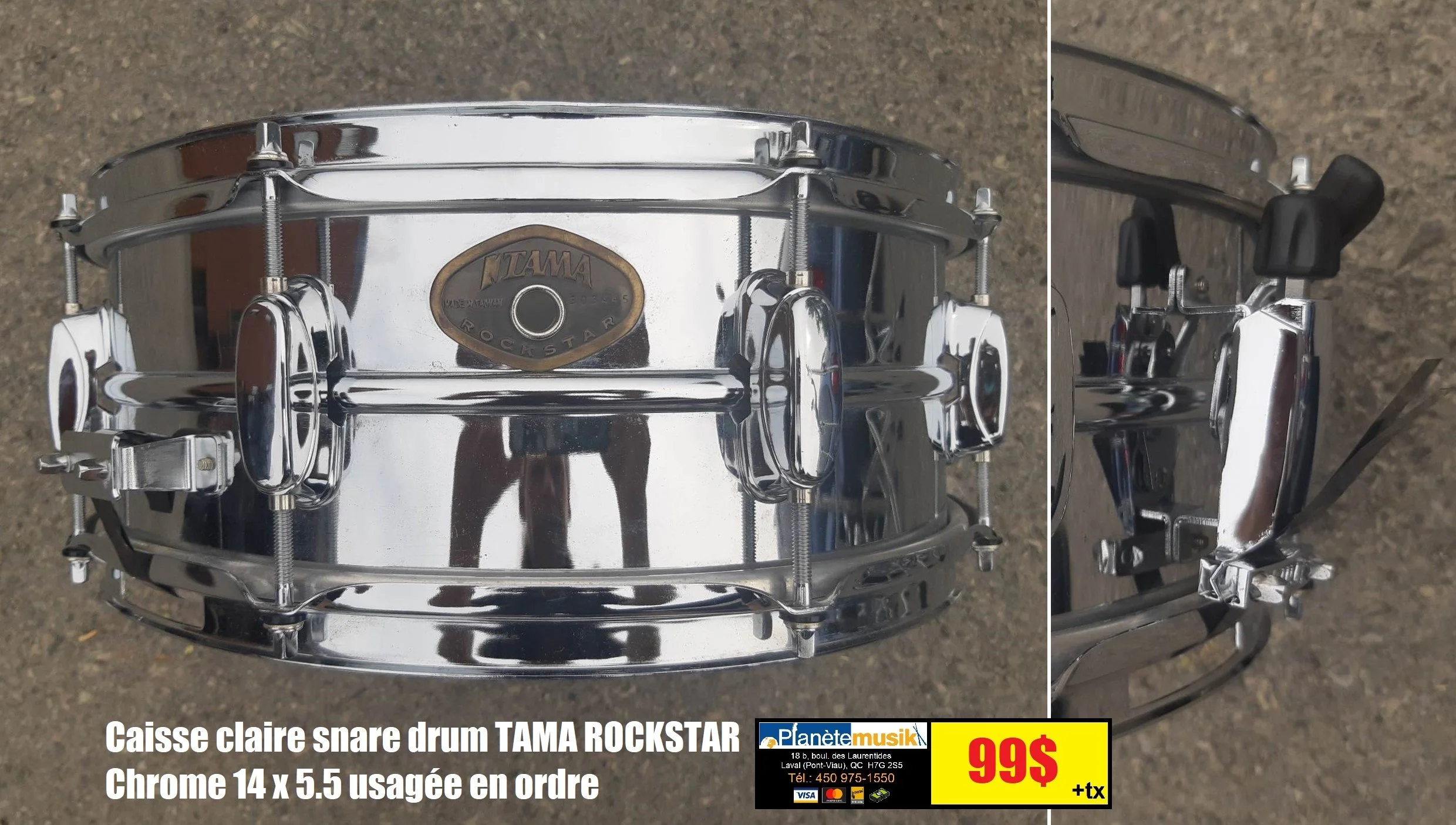 XDrum stage trépied caisse claire XDrum stage trépied caisse claire