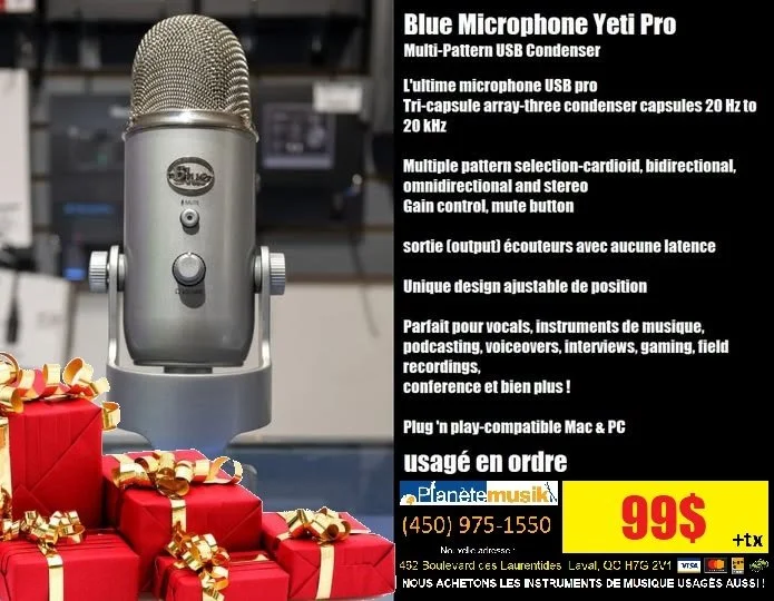 BLUE Microphone YETI PRO USB