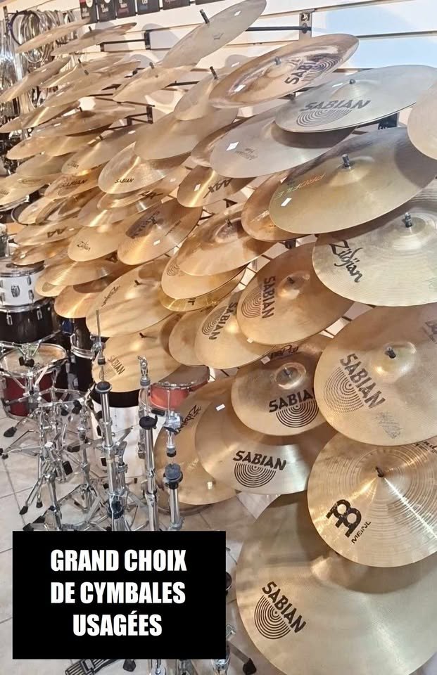 Grand choix de cymbales usagées