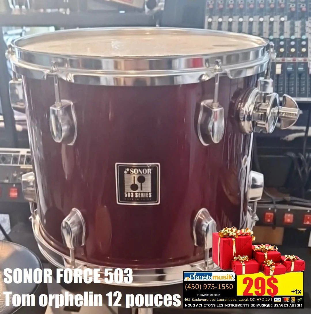 Tom orphelin 12 pouces SONOR Force 503 Usagé bonne condition