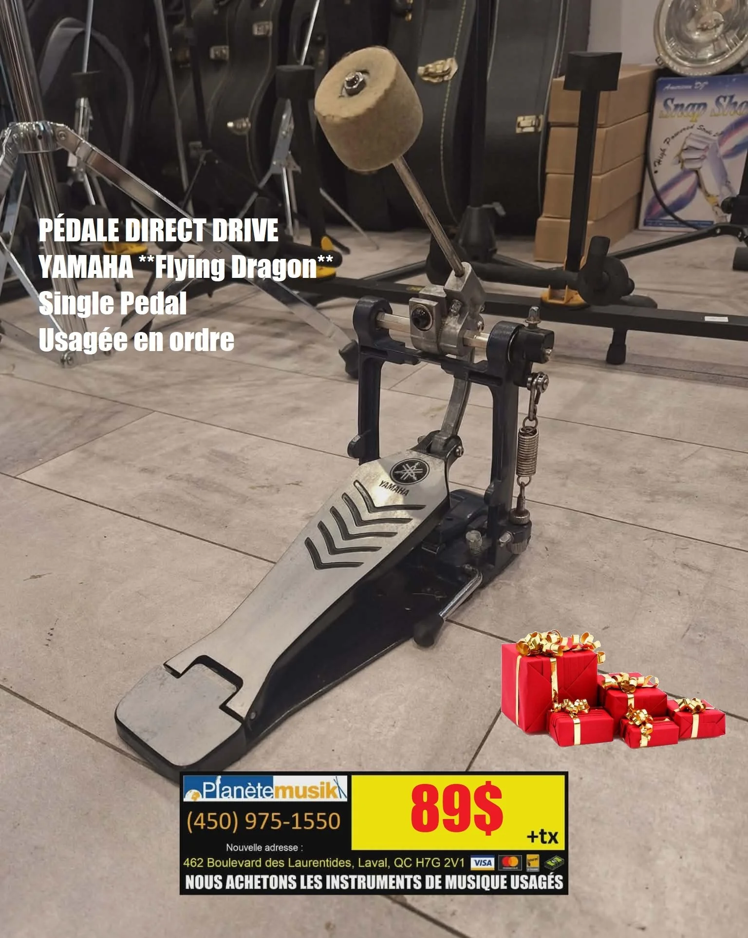 Pédale DIRECT DRIVE YAMAHA FLYING DRAGON En bonne condition