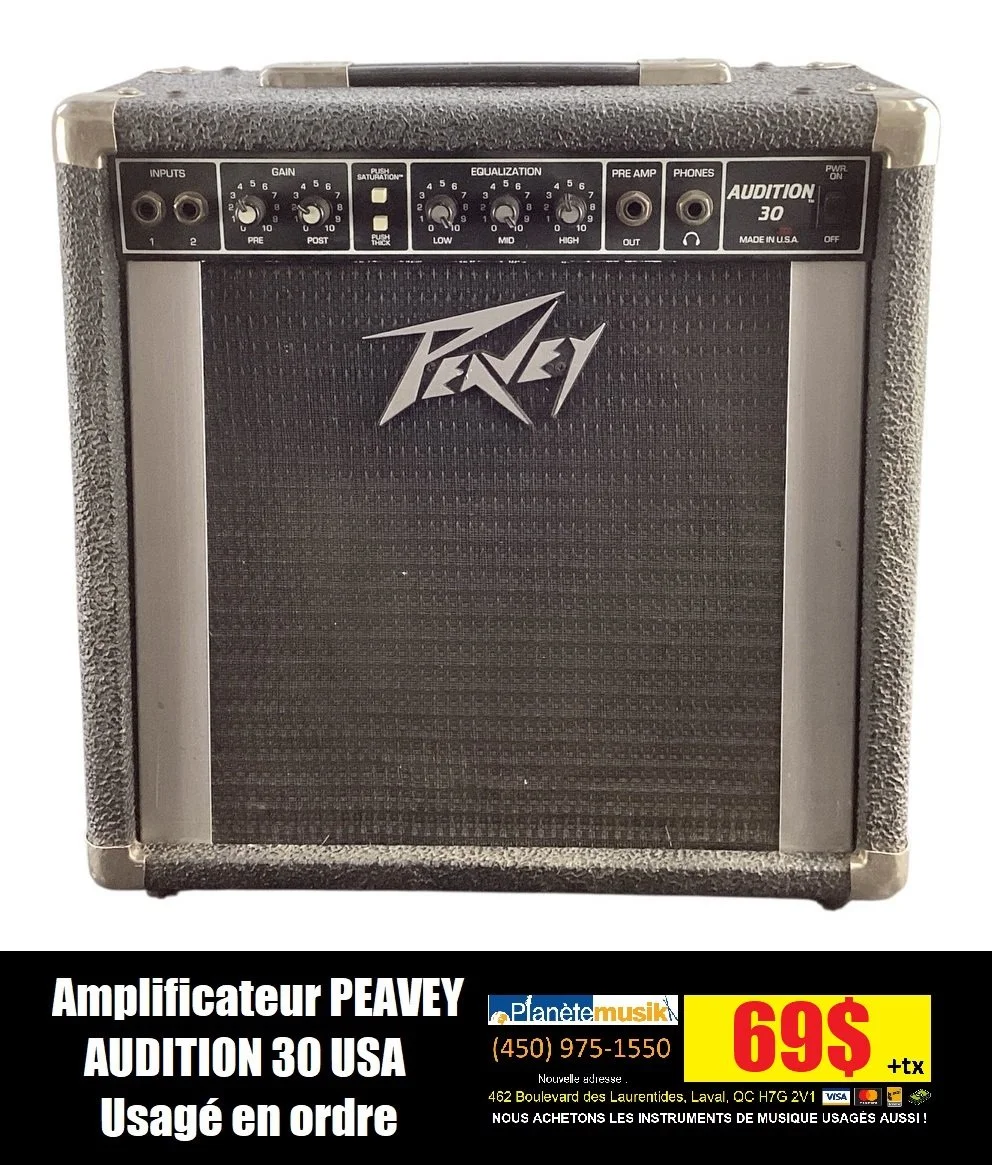 Amplificateur PEAVEY AUDITION 30 usagé en ordre