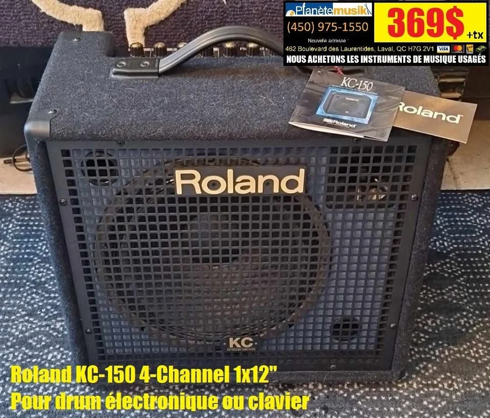 Amplificateur ROLAND KC-150 4 CHANNELS 1 X 12