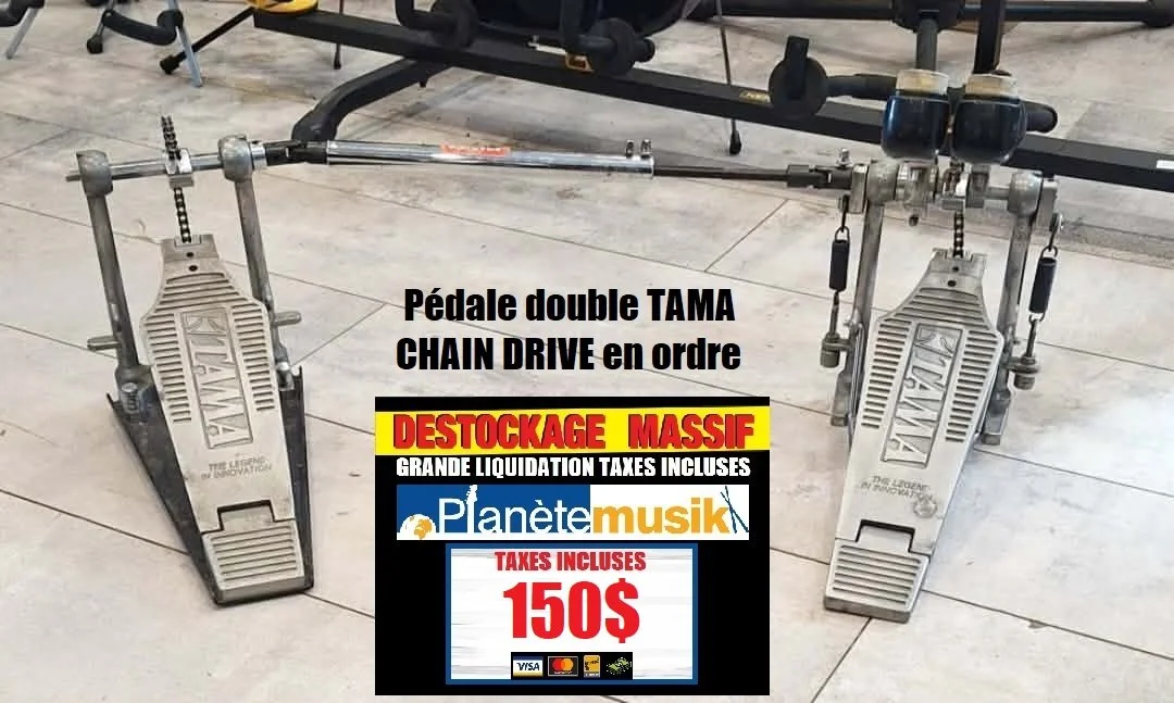 LE DÉSTOCKAGE CONTINUE - Pédale double TAMA CHAIN DRIVE