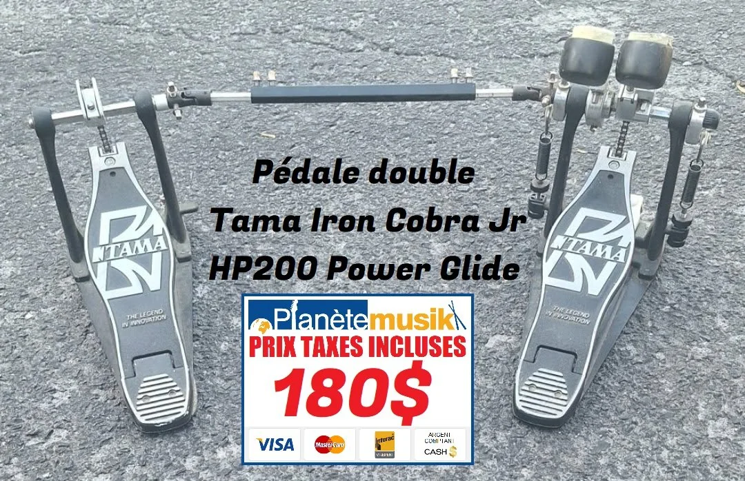 TAXES INCLUSES! Pédale double TAMA IRON COBRA JR HP200