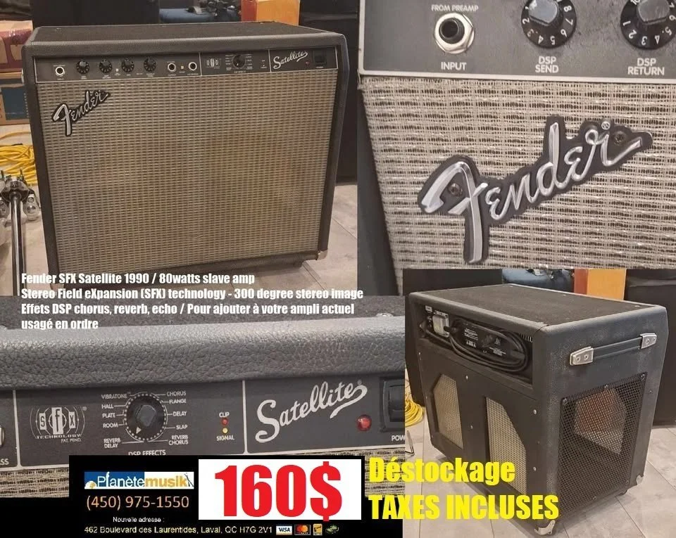 Amplificateur Fender Satellite SFX 80-Watt 1x12" Slave Amp with DSP Effects
