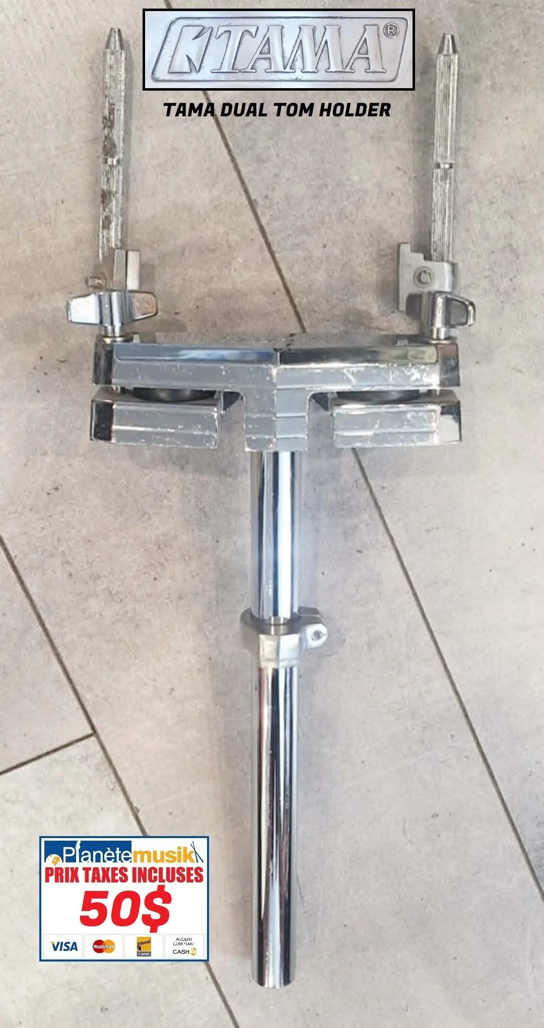 TAXES INCLUSES Nouvel arrivage Pièces TAMA - dual tom holder
