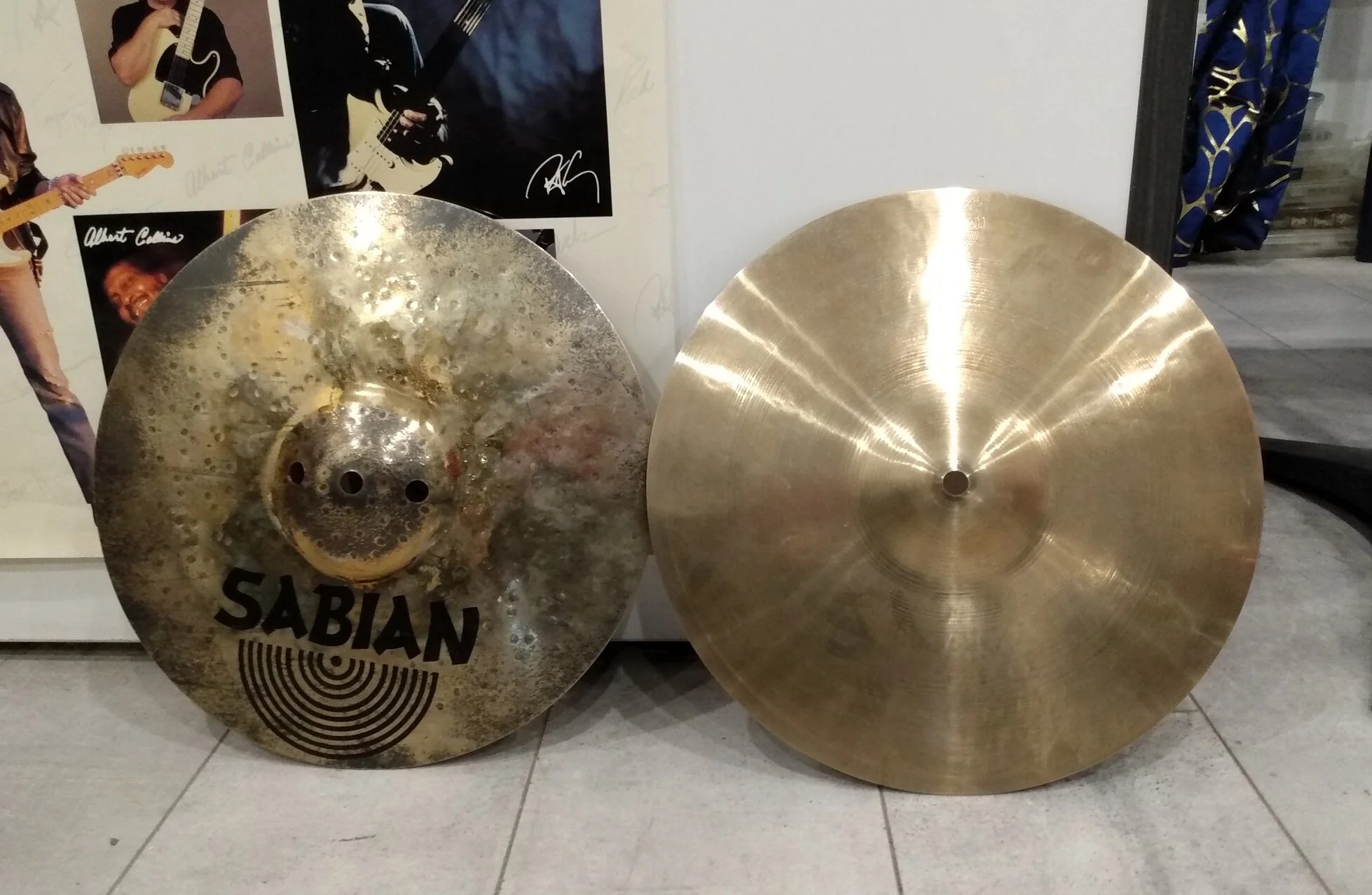 TAXES INCLUSESCymbales SABIAN Hihat AAX Fusion Hats 13 poucesLogos effacés, mais sont très clean!200$