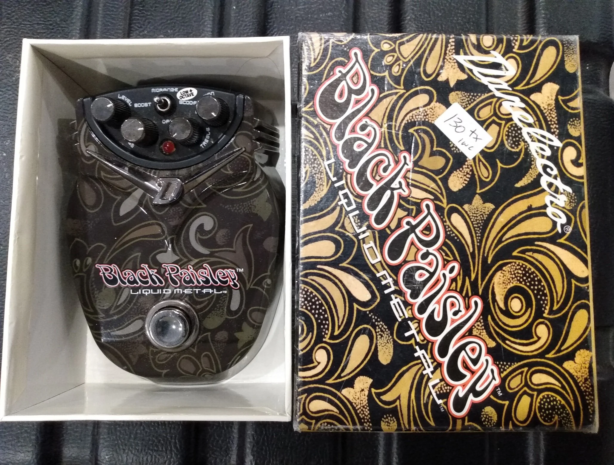 Pédale DANELECTRO Black paisley liquid metal usagée comme neuve 130$ taxes INCLUSES!!!!