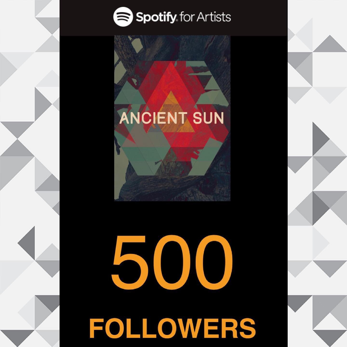 We just passed 500 followers on Spotify! Thank you so much! If you haven&rsquo;t followed us yet get after it. 🤘❤️