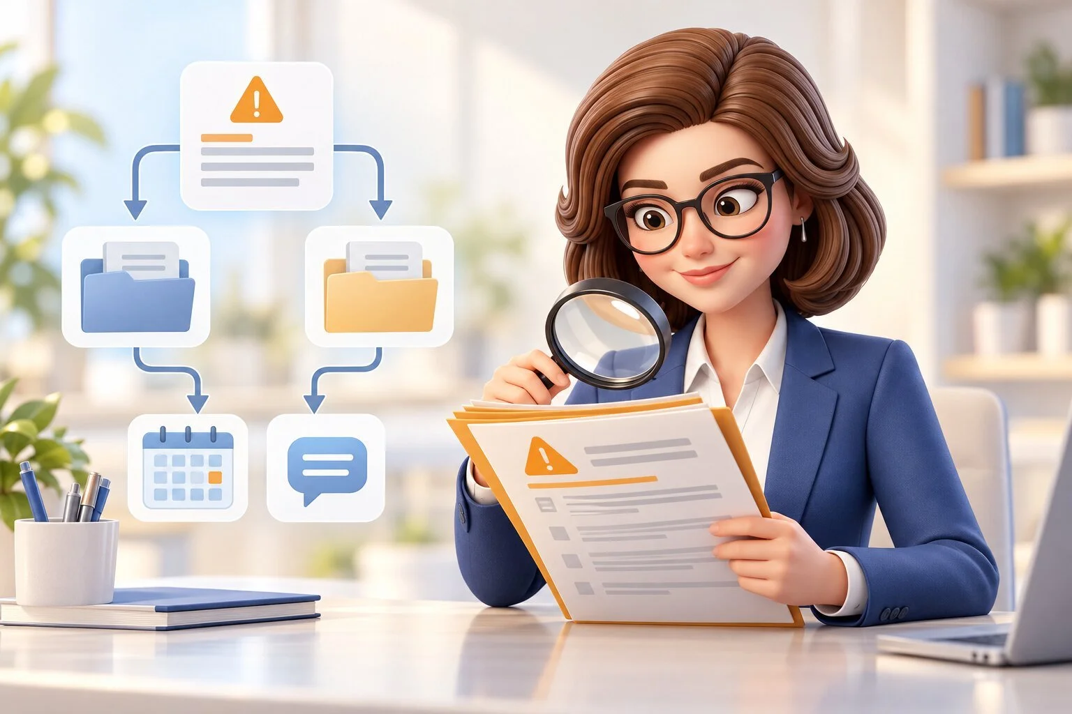 Sara examines an incident record and maps assessment outcomes and follow-up actions.