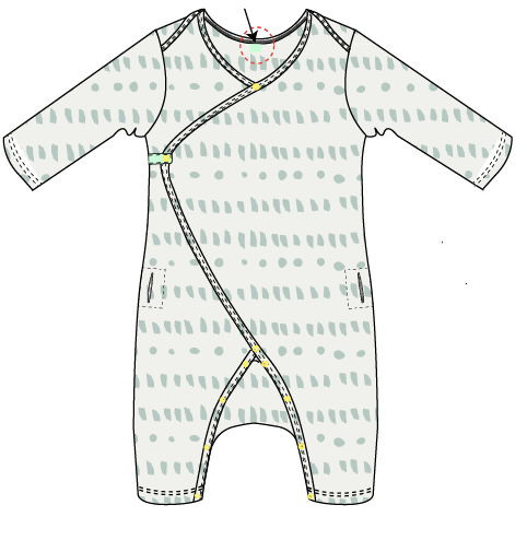 The Georgie is a patent pending pediatric gown we developed with Georgia’s medical team at Boston Children’s Hospital