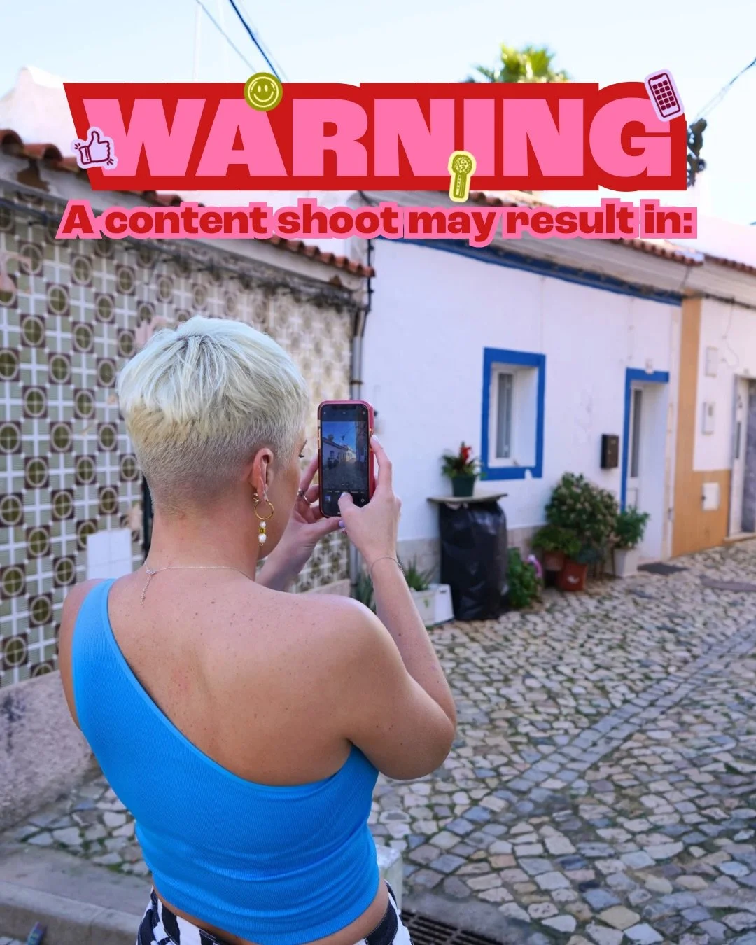 YOU HAVE BEEN WARNED 😜🚨 

Yes, a content shoot with me can result in ALLLLLL this! 

So if you&rsquo;re looking to get a bank of content that you can use on your socials to help you grow, inspire and connect with your audience then I&rsquo;d LOVE t