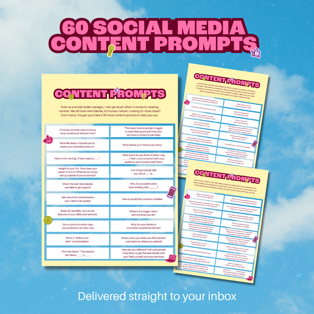 60 Social Media Content Prompts