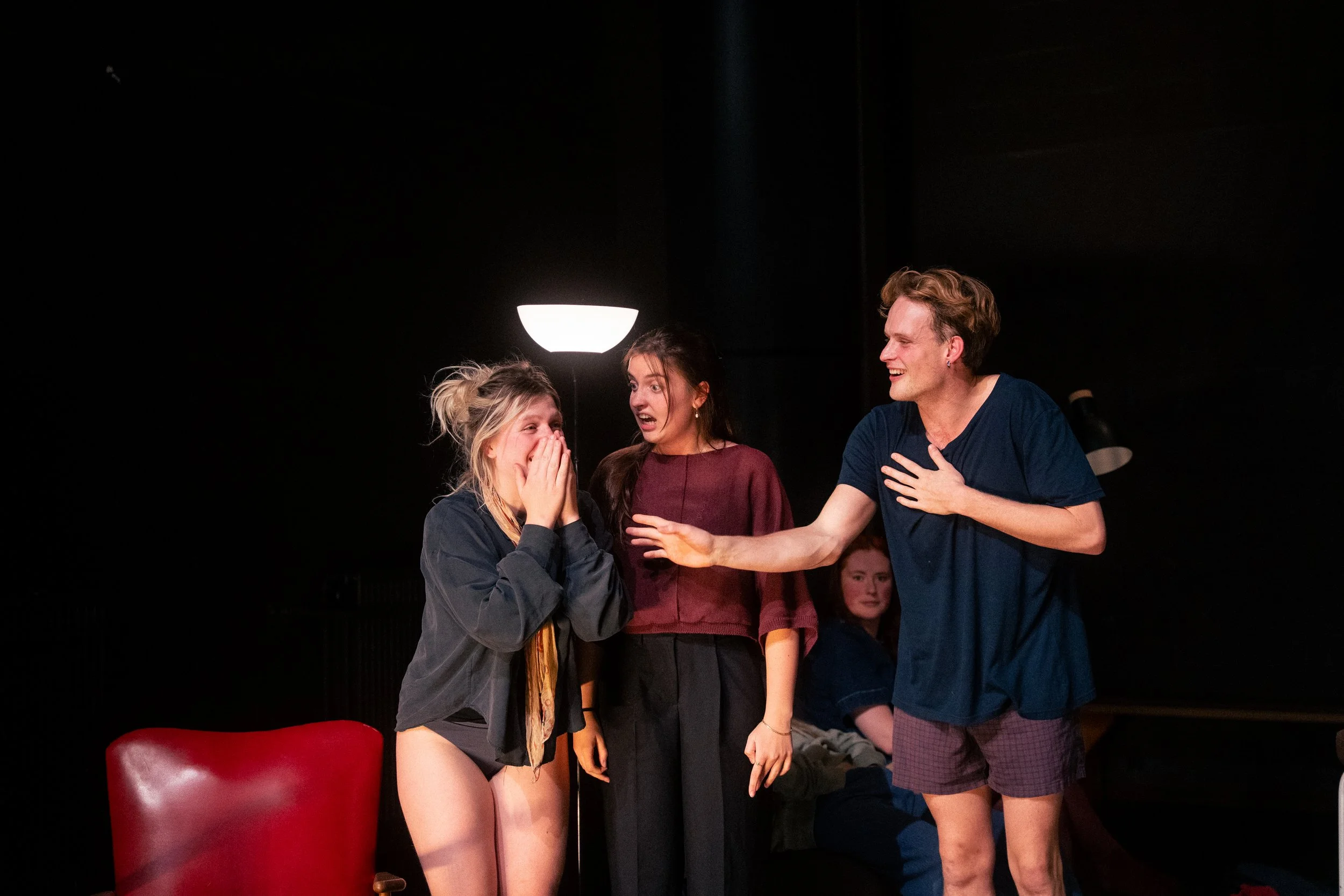 Jesse Vandamme ism met Michiel Neirynck, Nora Poppe en Pauline Rigole