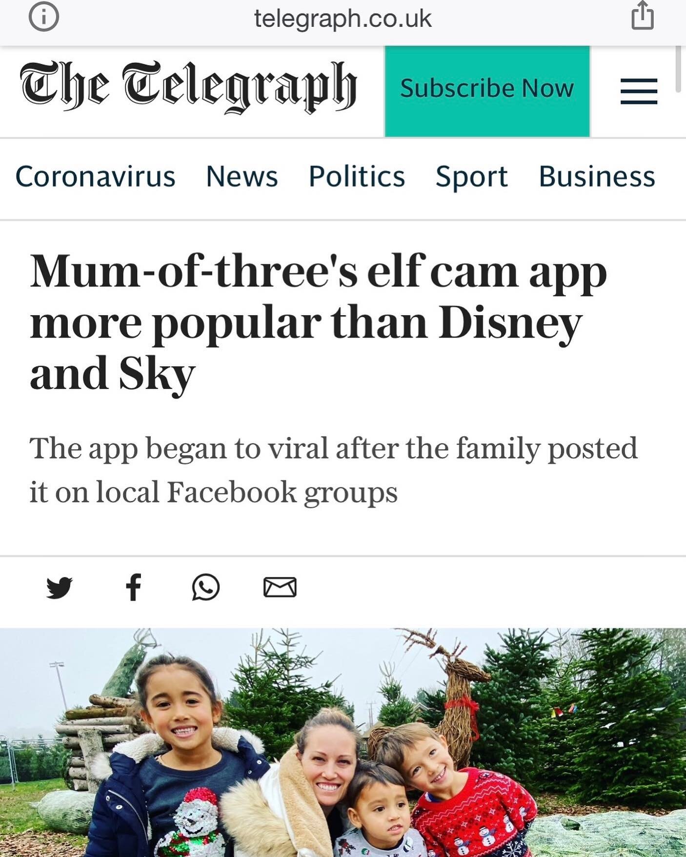 😱 Made a national newspaper 😁 
.
.
.
.
.
#elfcam #nationalnews #thetelegraph #elf #viral #madethecut #essex #smallbusiness #mybusiness #elfideas #mumsofinstagram #momsofinstagram #dadsofinstagram #parenting #supportsmallbusiness #mumlife #iwishidwa