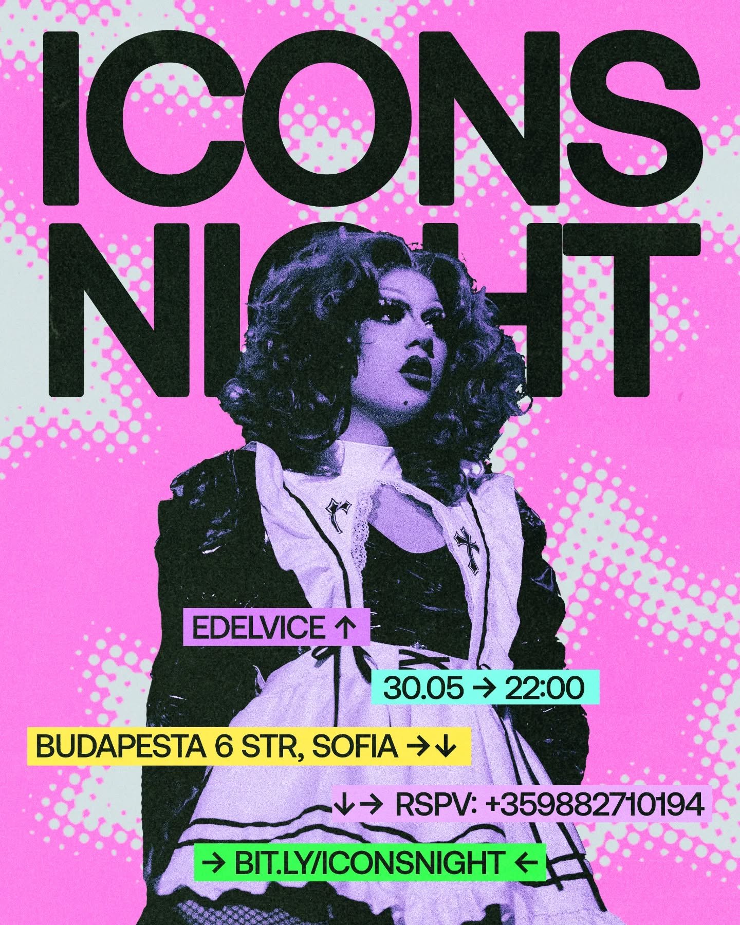 Многопластовият талант с миниатюрна талия се завръща ударно на 30 май. Очаквайте Еделвайс със специално шоу в компанията на нашите прекрасни артисти. 

Icons Night | 30  May,  Friday | 22:00 @ София център, ул. "Будапеща" 6

Live act: Venet