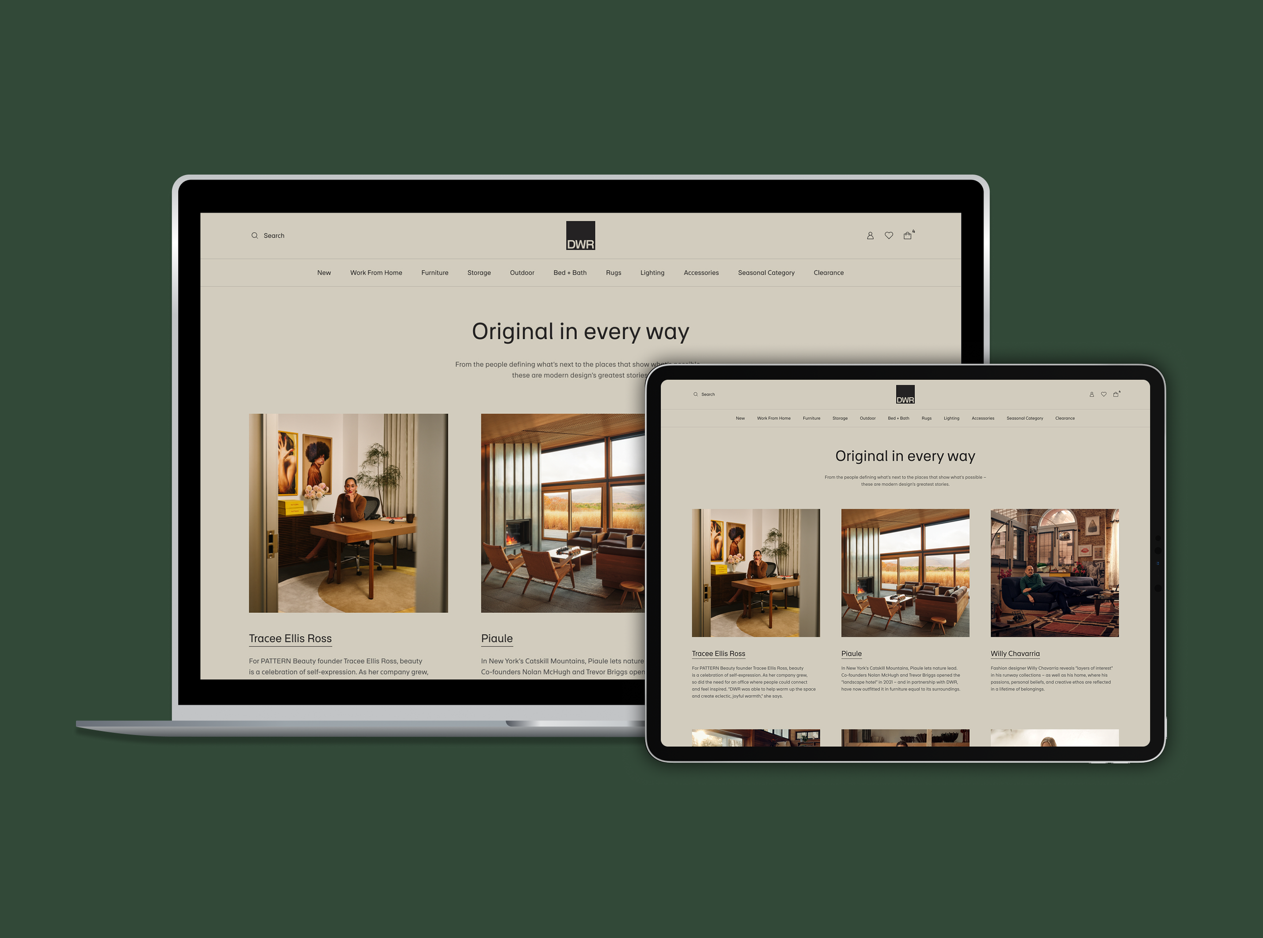 Design Within Reach Landing Page