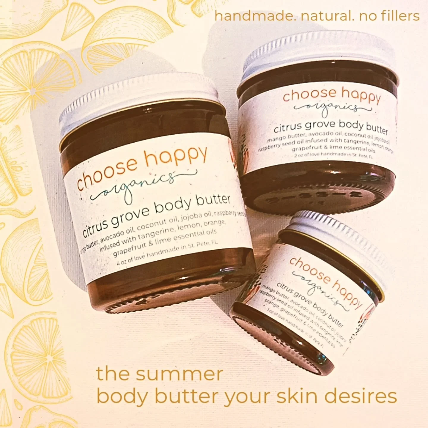 A lightly whipped butter that is perfect all year round, especially for the summertime.

mango butter &bull; raspberry seed oil &bull; jojoba oil &bull; avocado oil &bull; coconut oil &bull; essential oils

☀️🥭☀️🥥☀️🍋☀️

&bull;	 Raspberry Seed an