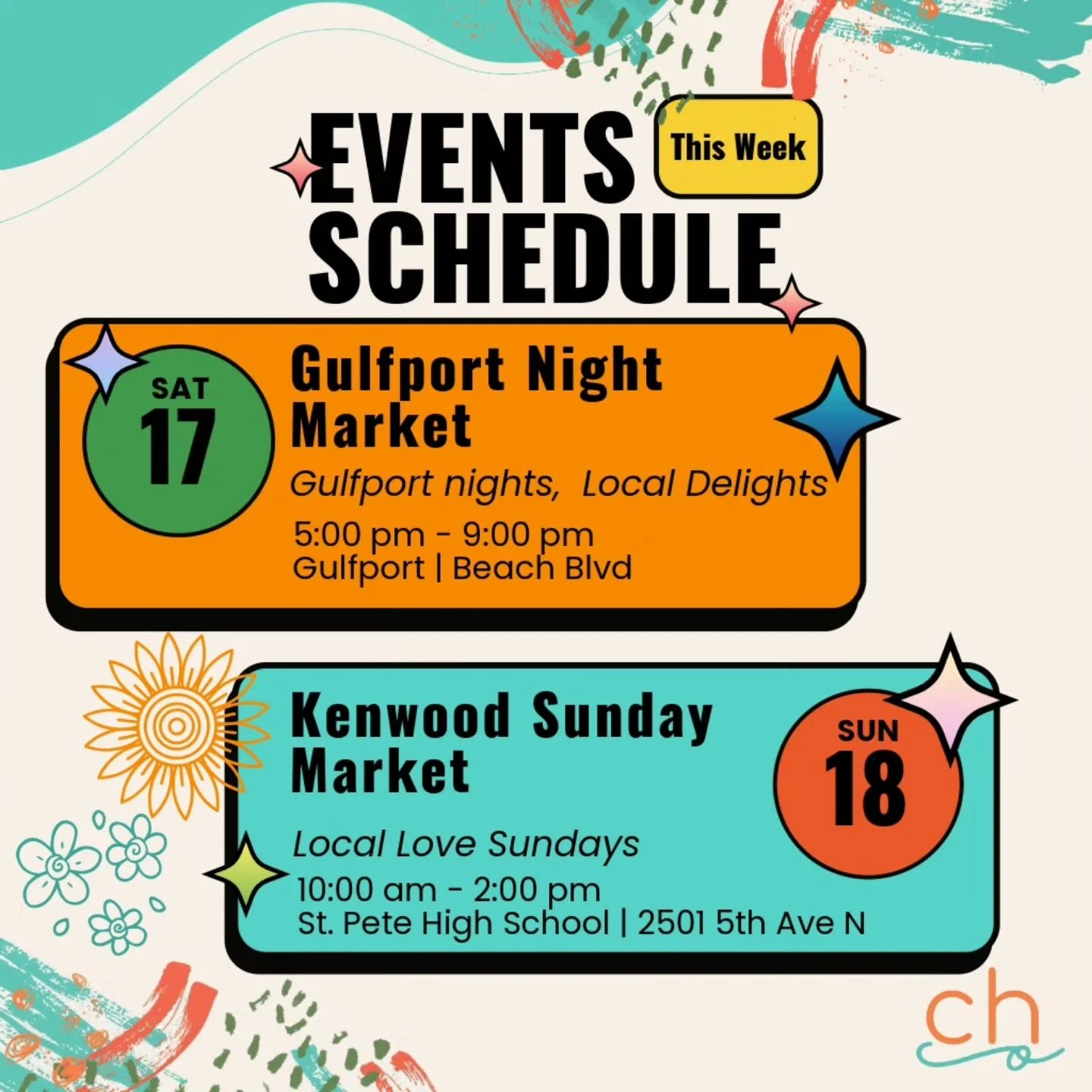 ✨️ Weekend Plans: Local Love &amp; Happy Vibes 

🌿 Come for the markets. Stay for the community.  Leave with a little happy.
.
.
.
#stpeteevents 
#TampaBayMarkets 
#gulfportflorida 
#SupportLocal