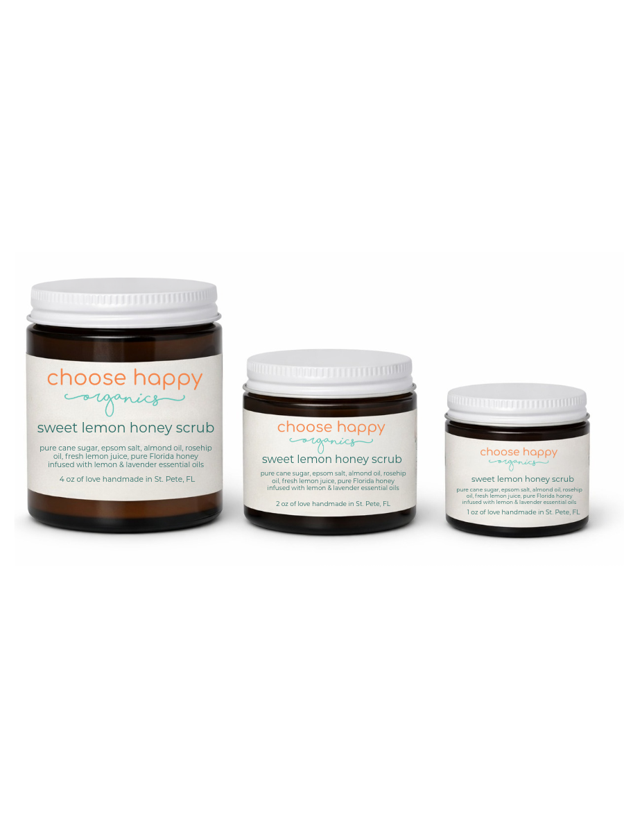 sweet lemon honey scrub