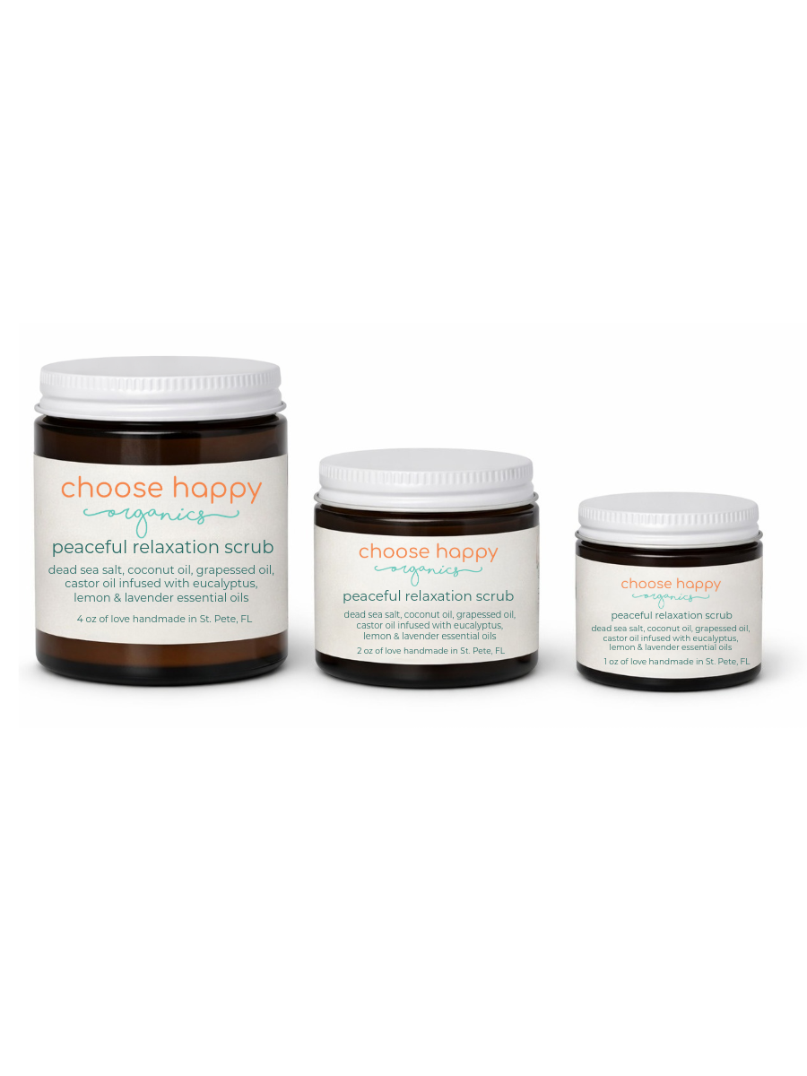 peaceful relaxation salt scrub