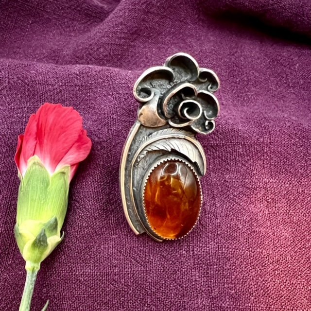 Baltic Amber Rose Parade Ring