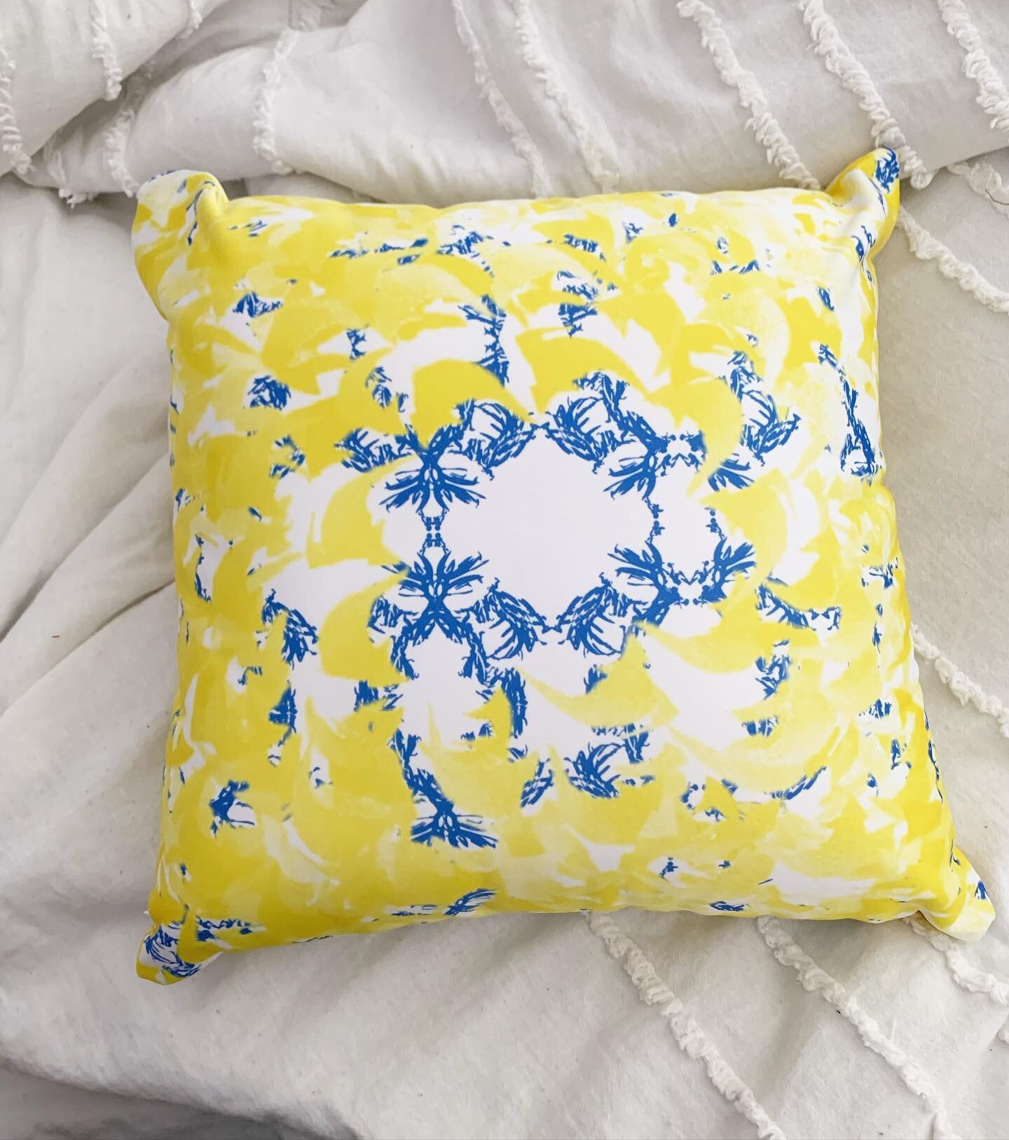 My pillow is in!!! My final designs I merged together to great this awesome work! I have some redecorating to do!