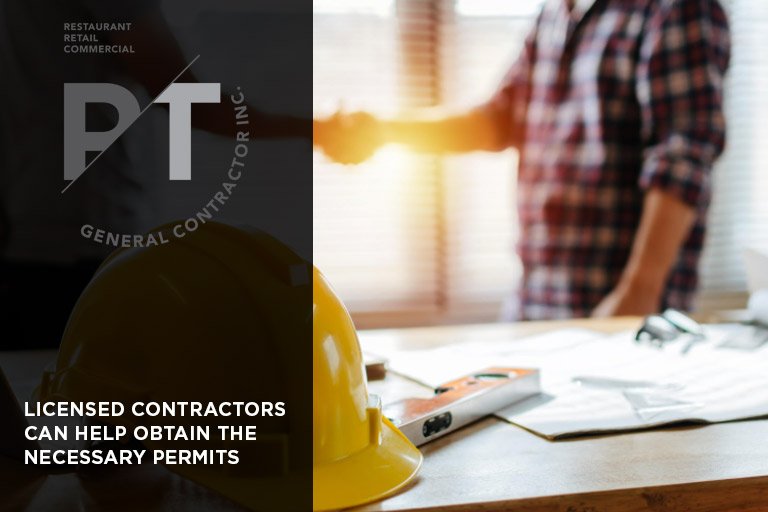 Licensed contractors can help obtain the necessary permits 