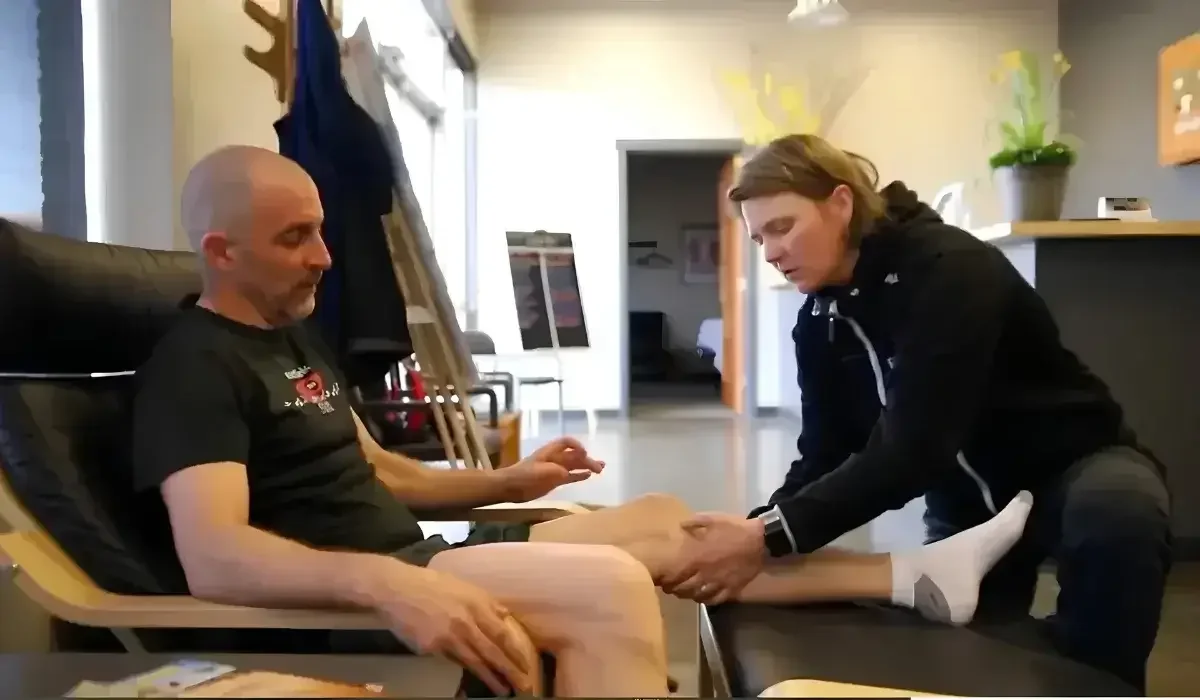 Licensed Bellingham massage therapist performing a musculoskeletal assessment at Prime Sports Institute