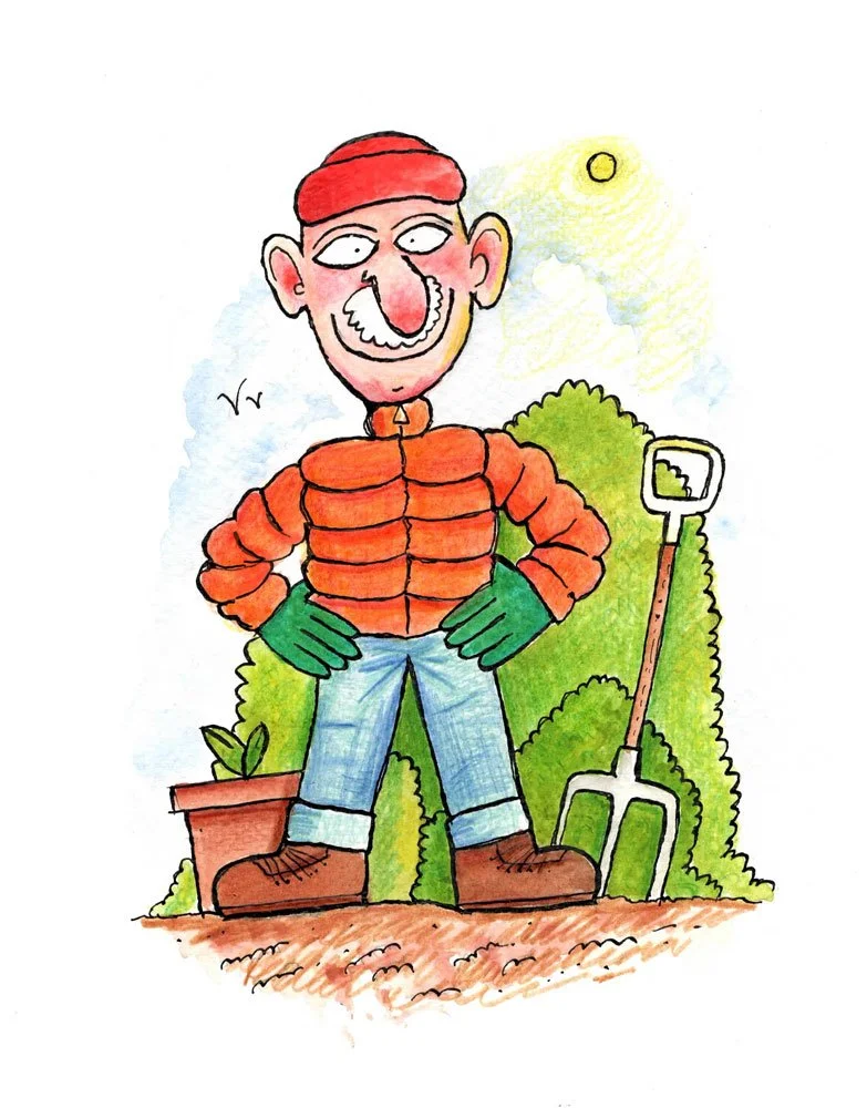 gardener illustration by james benn