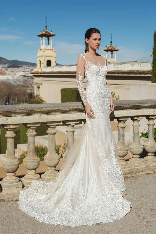 long sleeve wedding dresses seattle Morilee Bridal Gown Seattle Basque Waist Ballgown