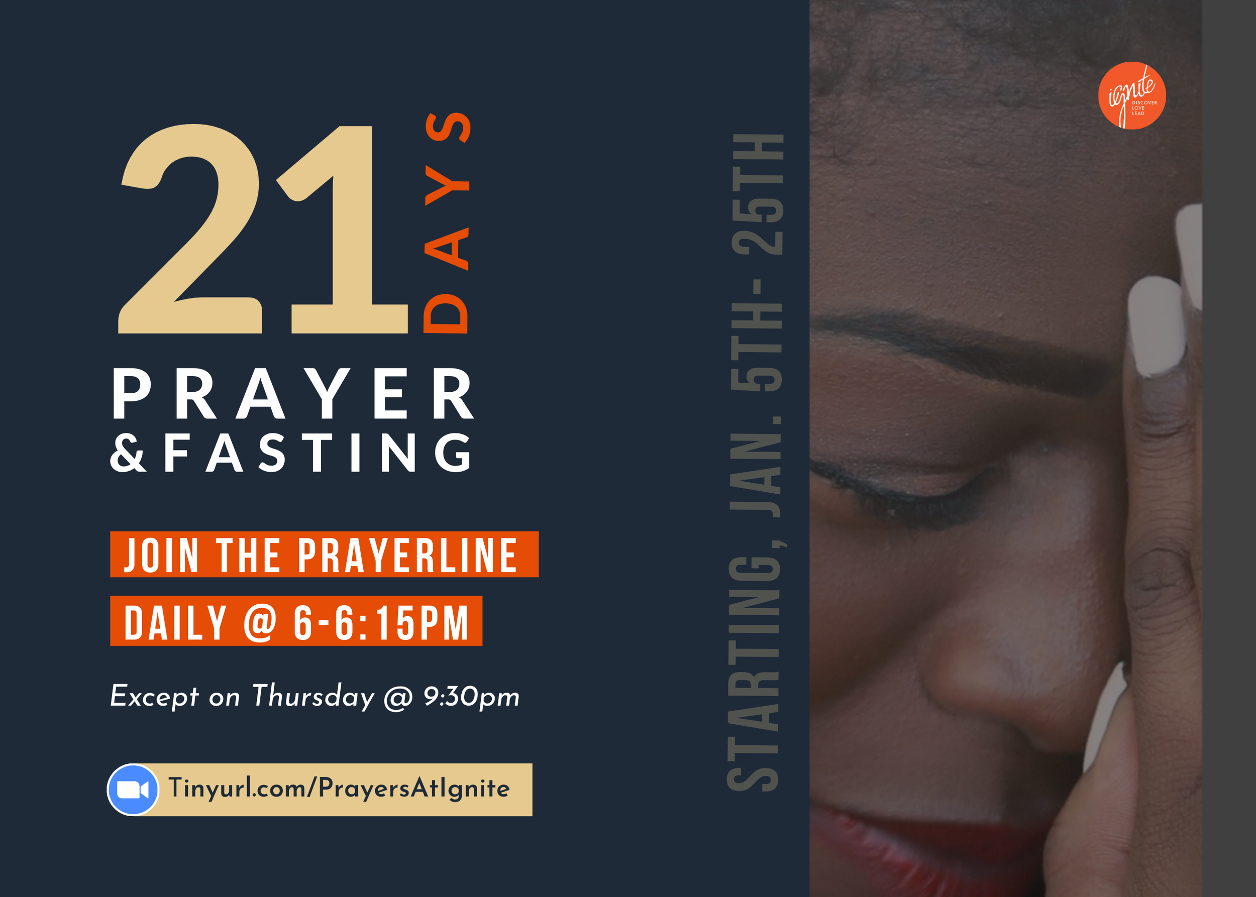 21 Days Prayer & Fasting Prayerline