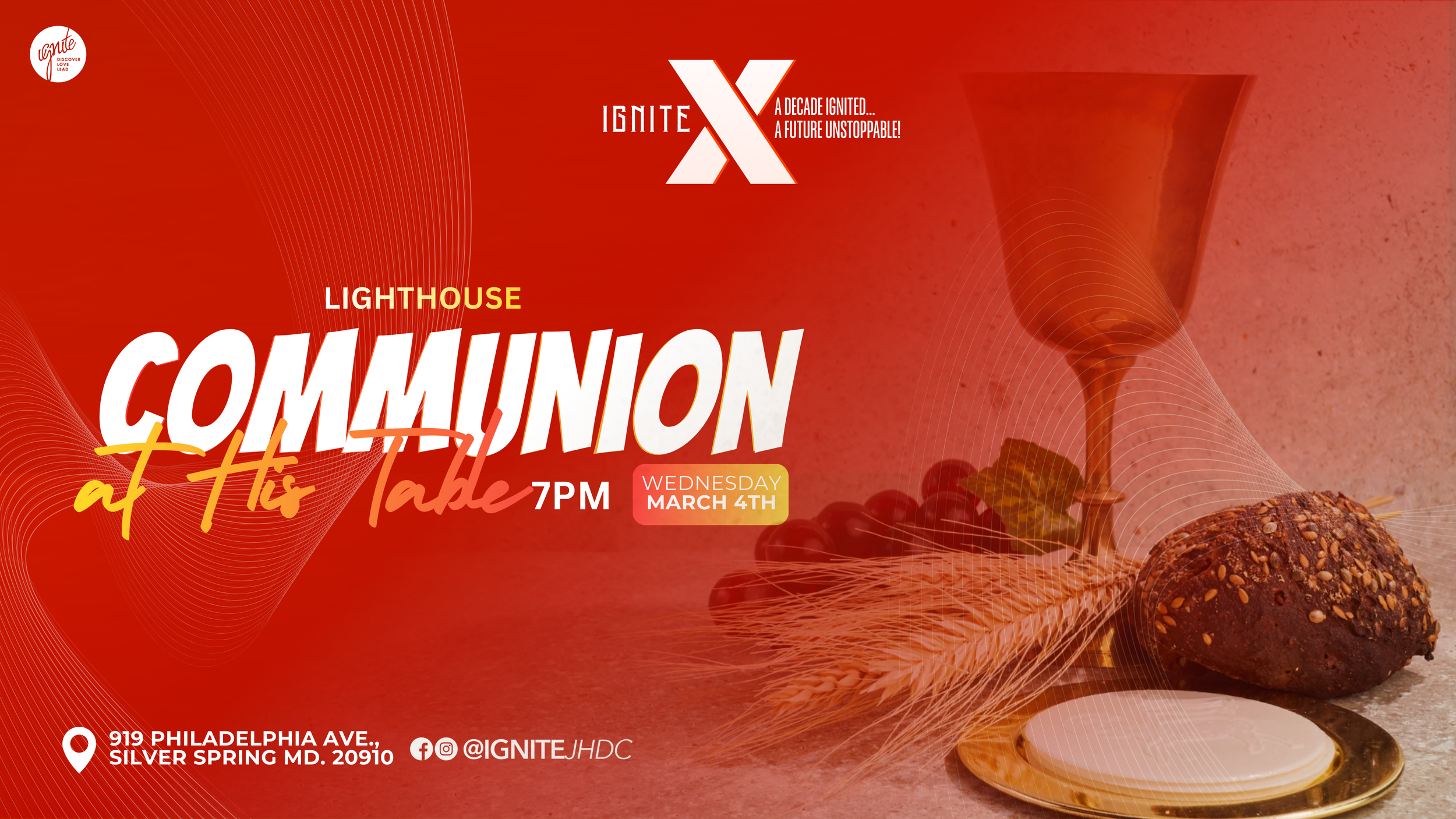 Digital Flyer for Communion at his table