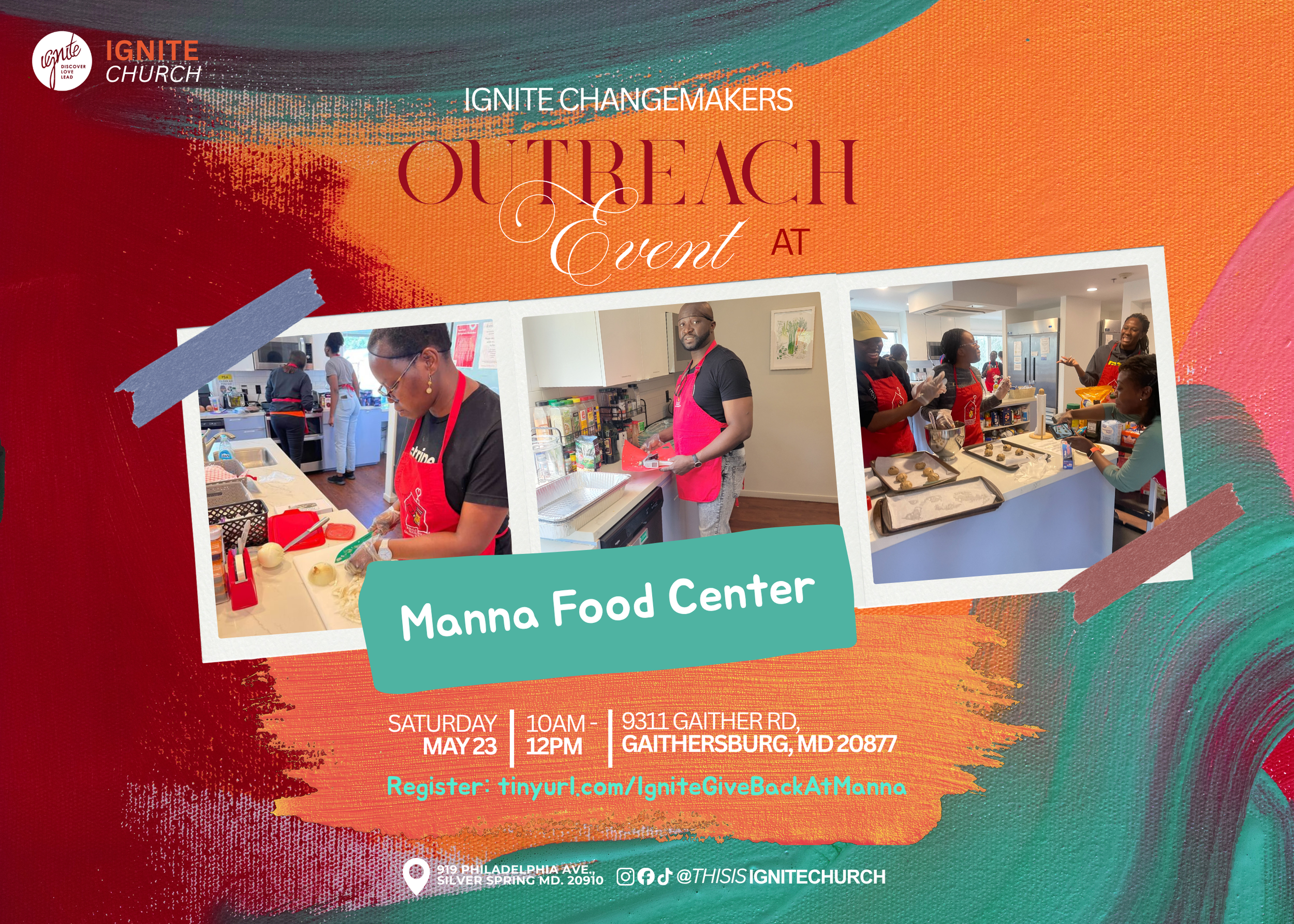 Digital Flyer for ignite changemakers event and manna